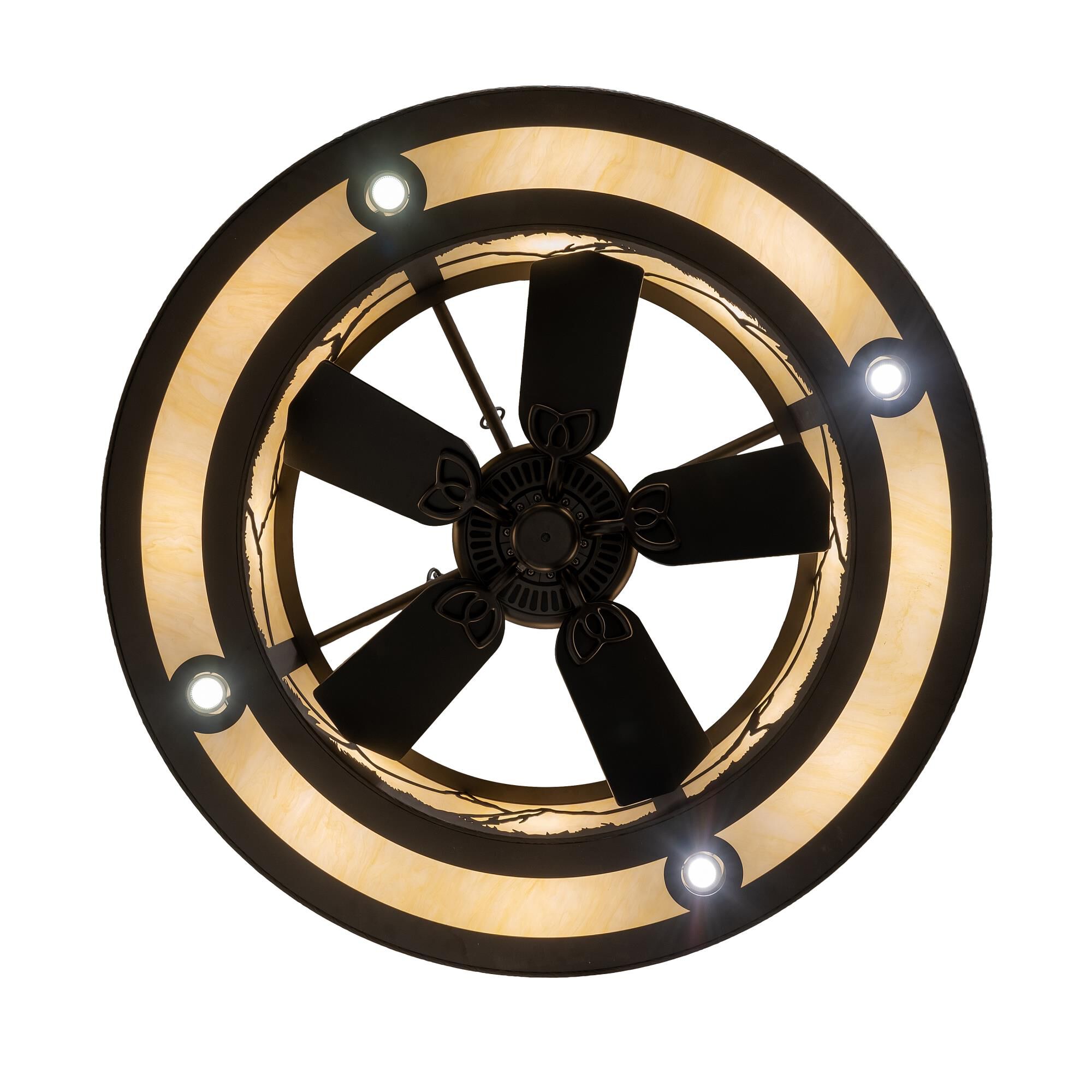 Mountain Range 44 Inch Chandelier Ceiling Fan by Meyda Lighting