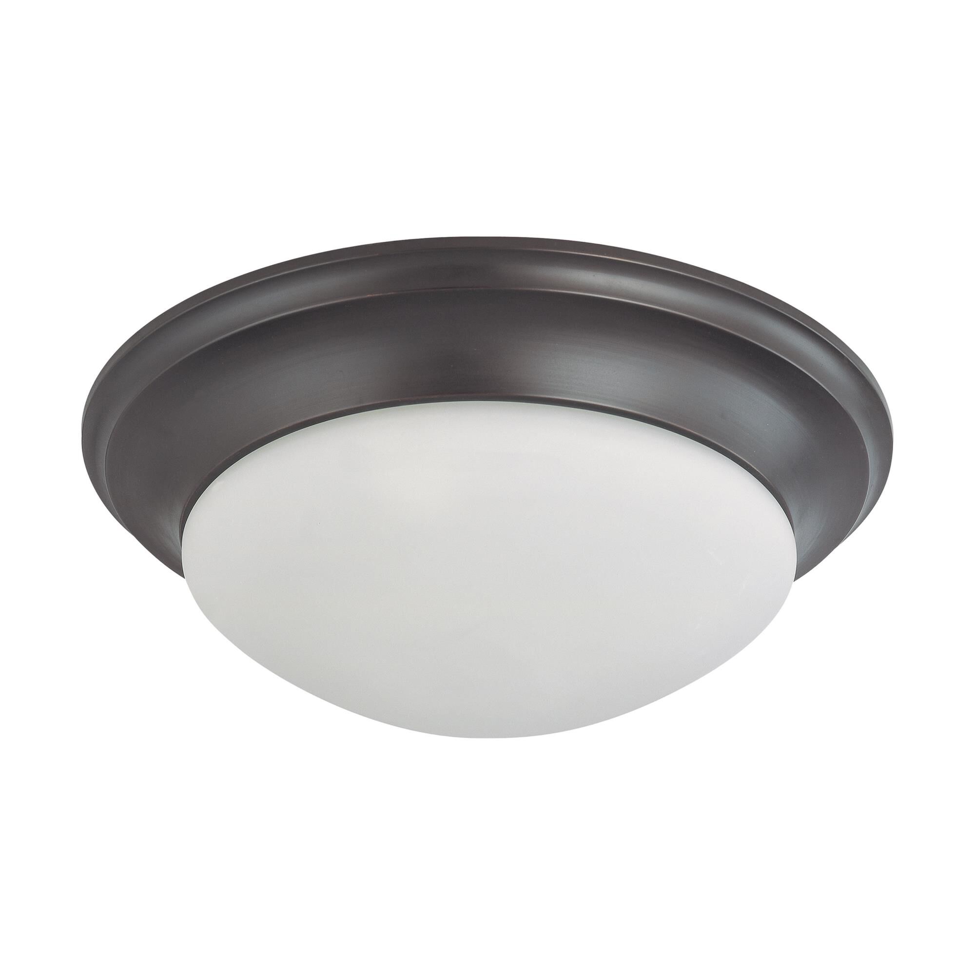 Twist And Lock 17 Inch 3 Light Flush Mount by Nuvo Lighting