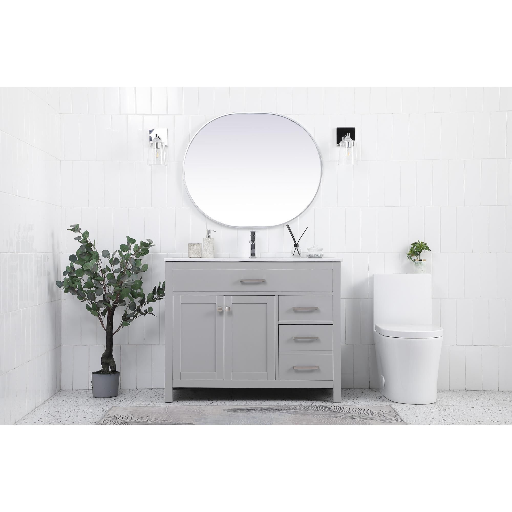 Lewis 42 Inch Bath Vanity by Elegant Decor