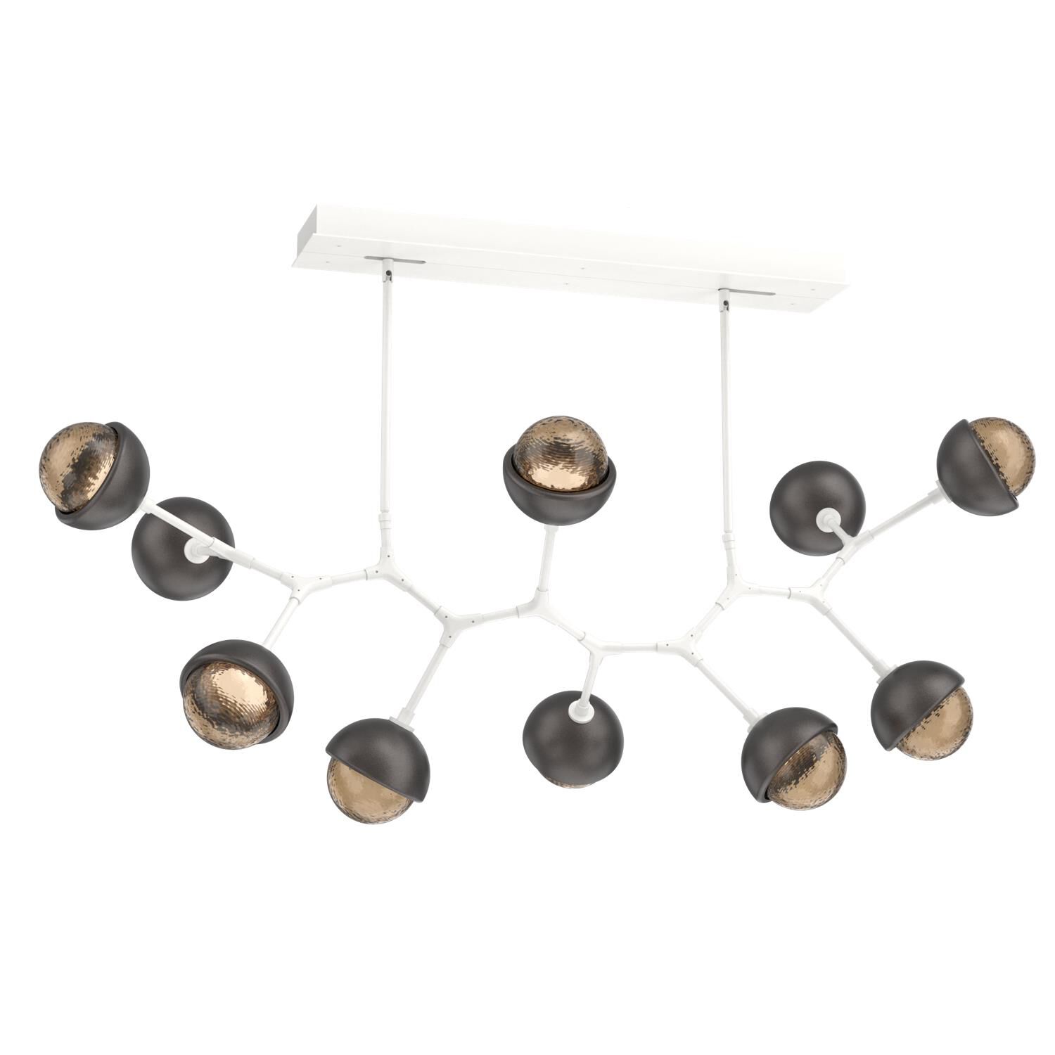 Shown in Salt White finish and Bronze glass and Graphite accent