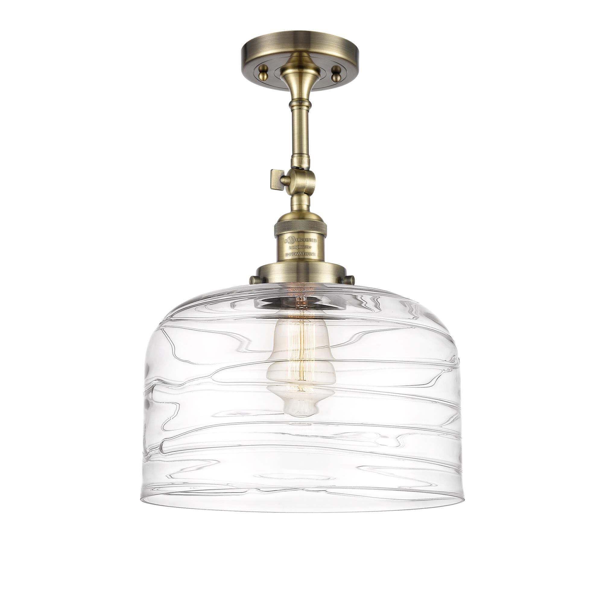 Bruno Marashlian Bell 12 Inch 1 Light Semi Flush Mount by Innovations Lighting