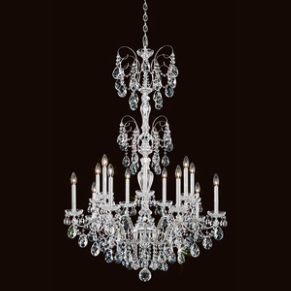 Shown in Silver finish and Clear Heritage Handcut crystal