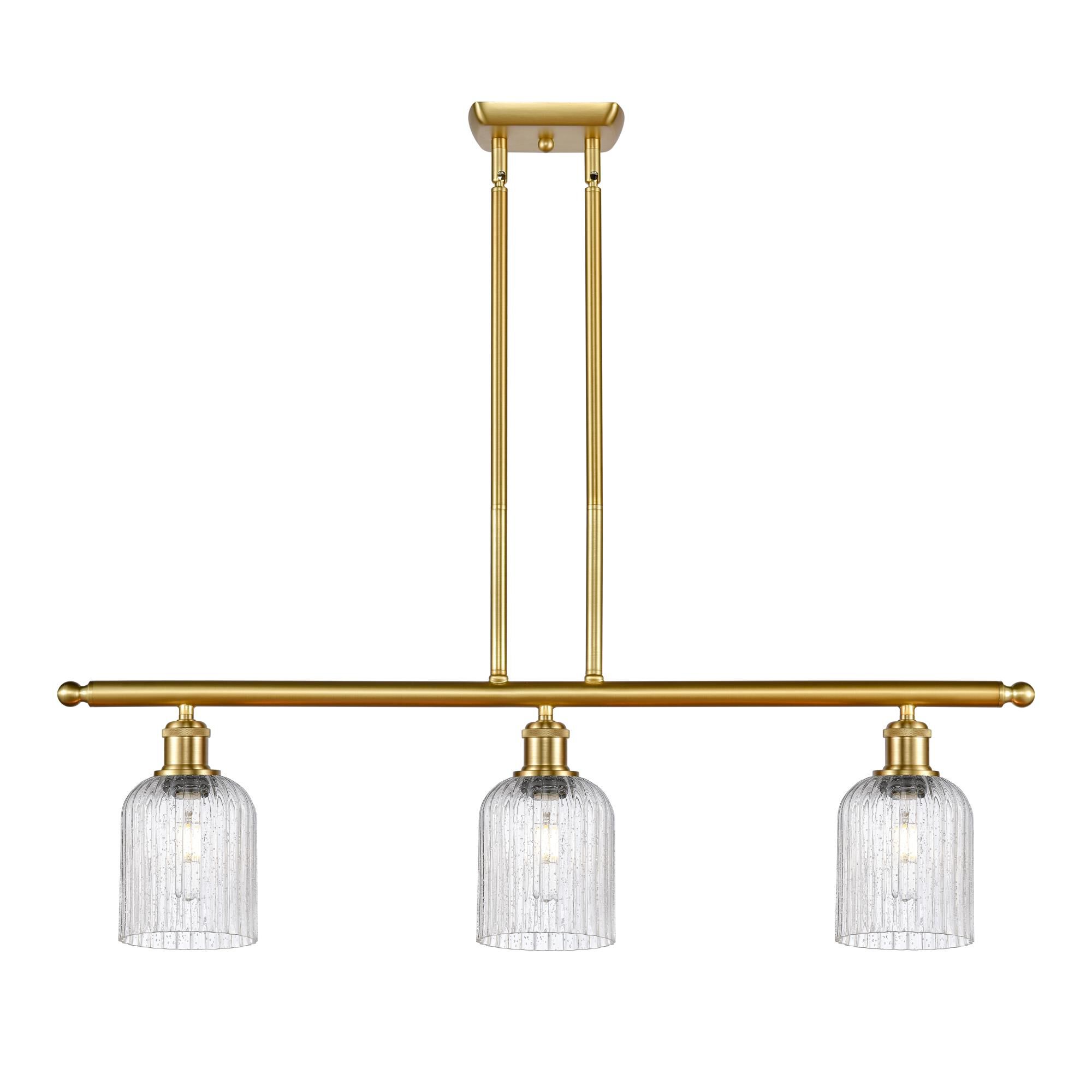 Shown in Satin Gold finish and Seedy shade