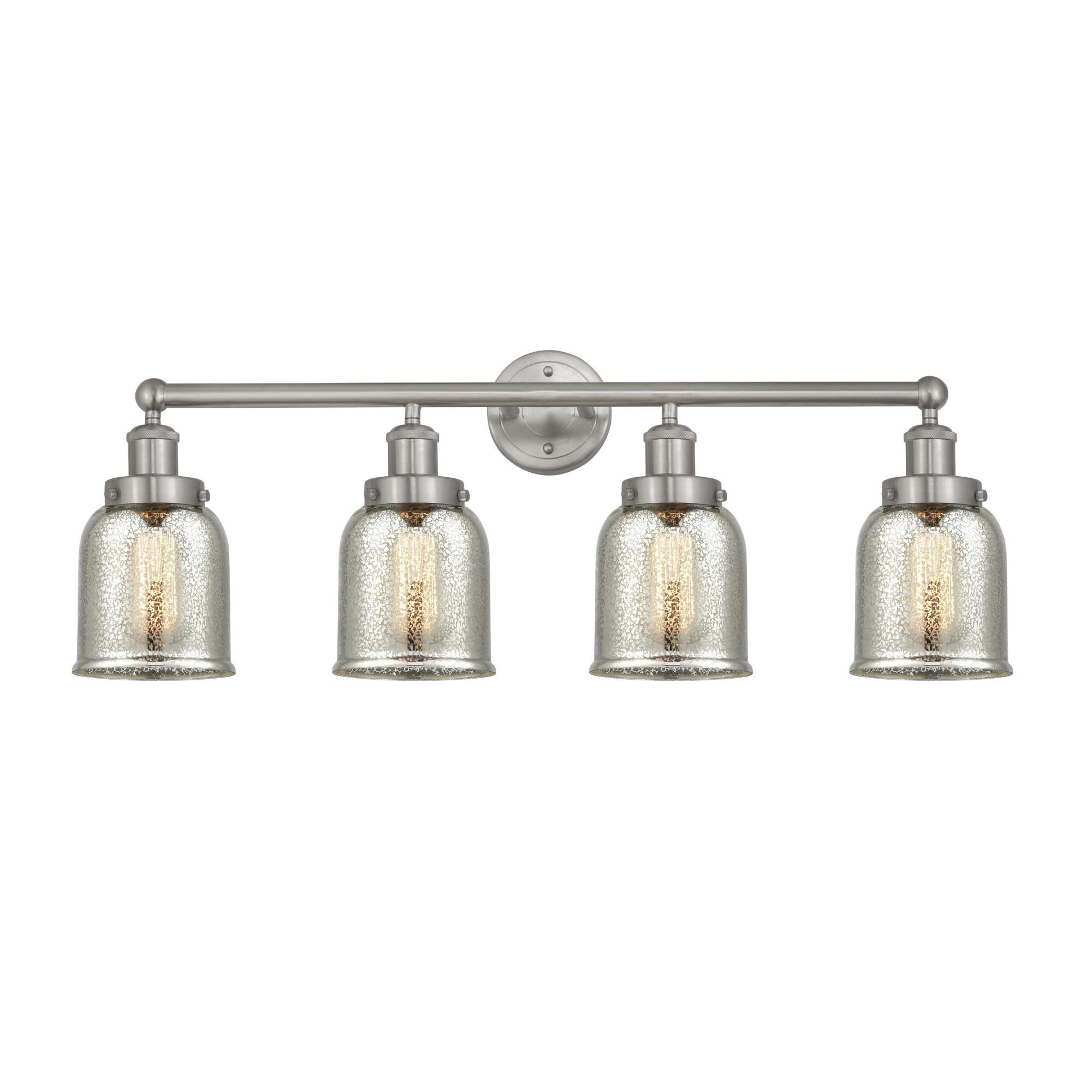 Shown in Brushed Satin Nickel, Mercury finish and Mercury glass and Mercury Glass shade