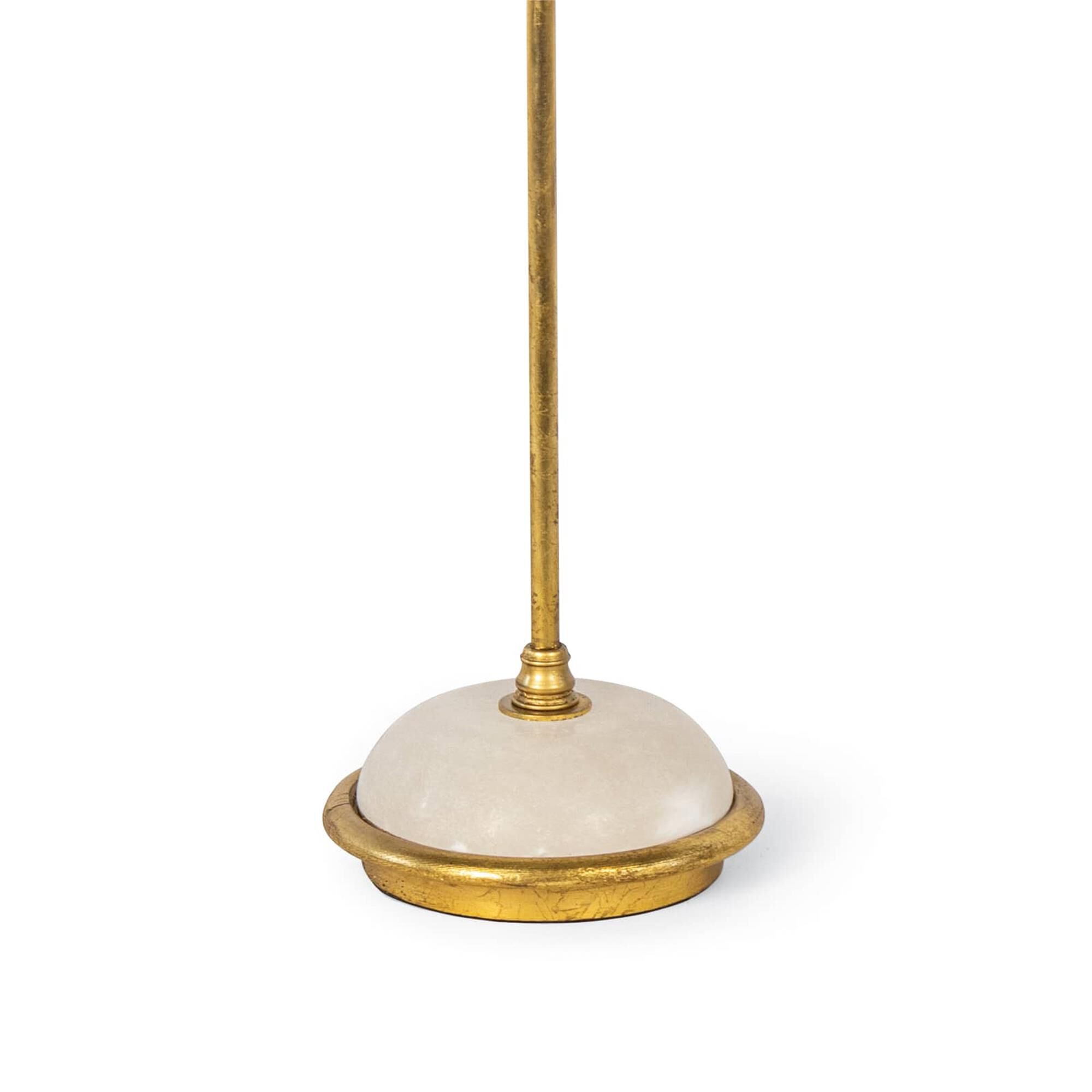 Shown in Gold Leaf finish and Linen shade