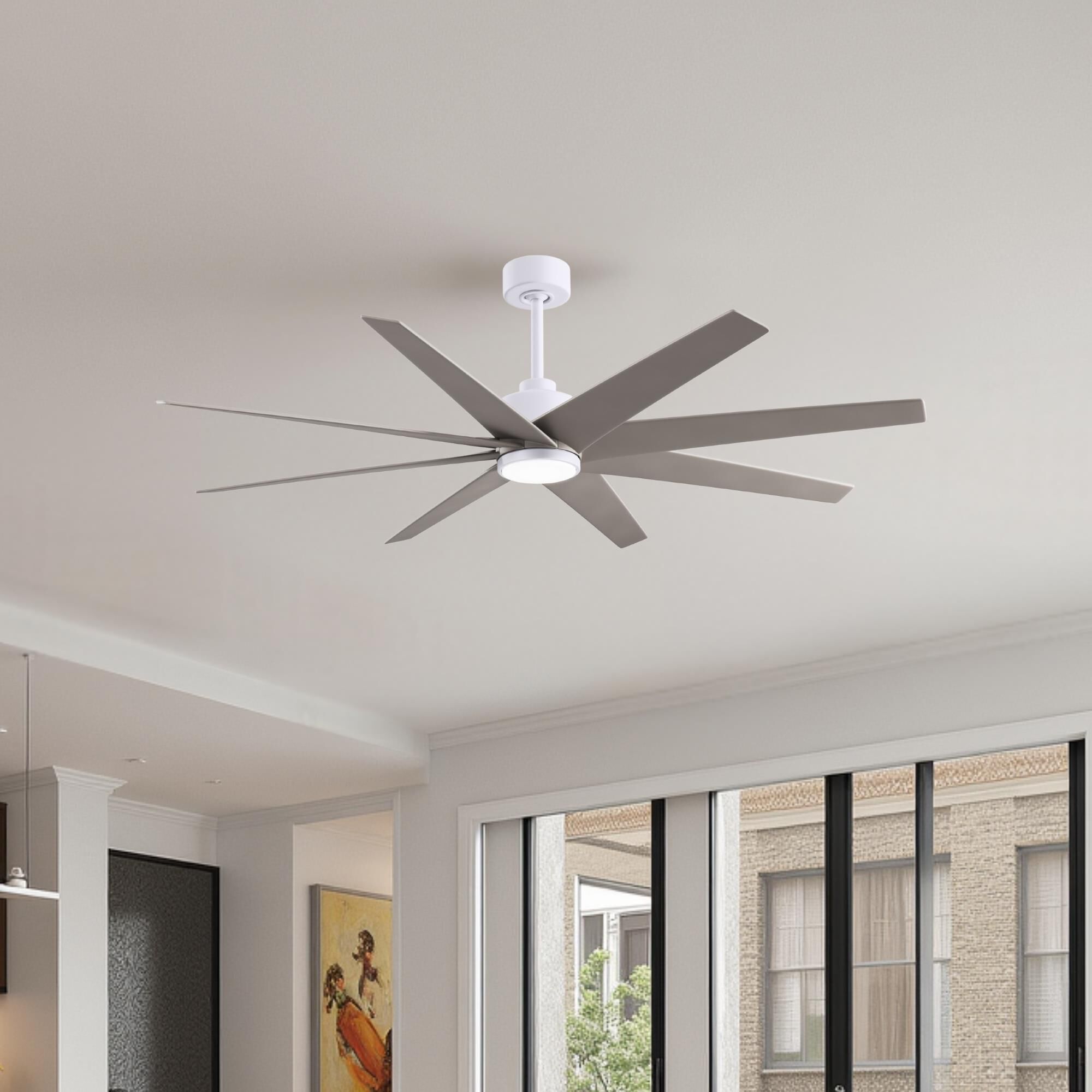 Ariella Outdoor Rated 64 Inch Ceiling Fan with Light Kit by Matthews Fan Company