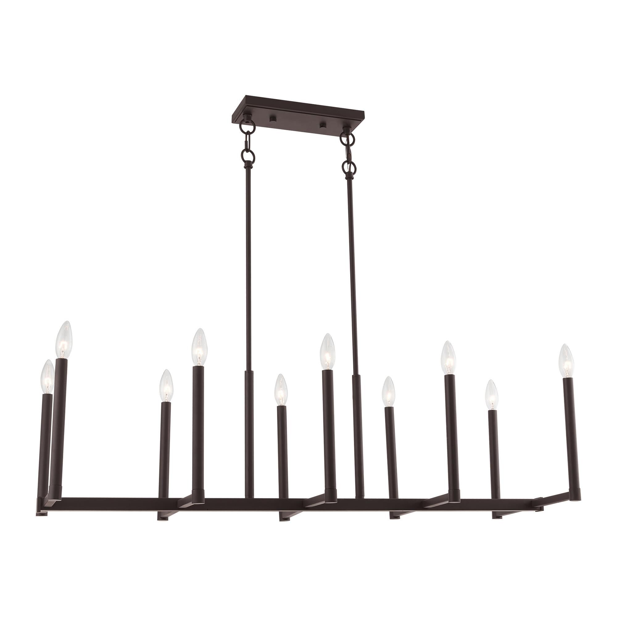 Alpine 42 Inch 10 Light Linear Suspension Light by Livex Lighting