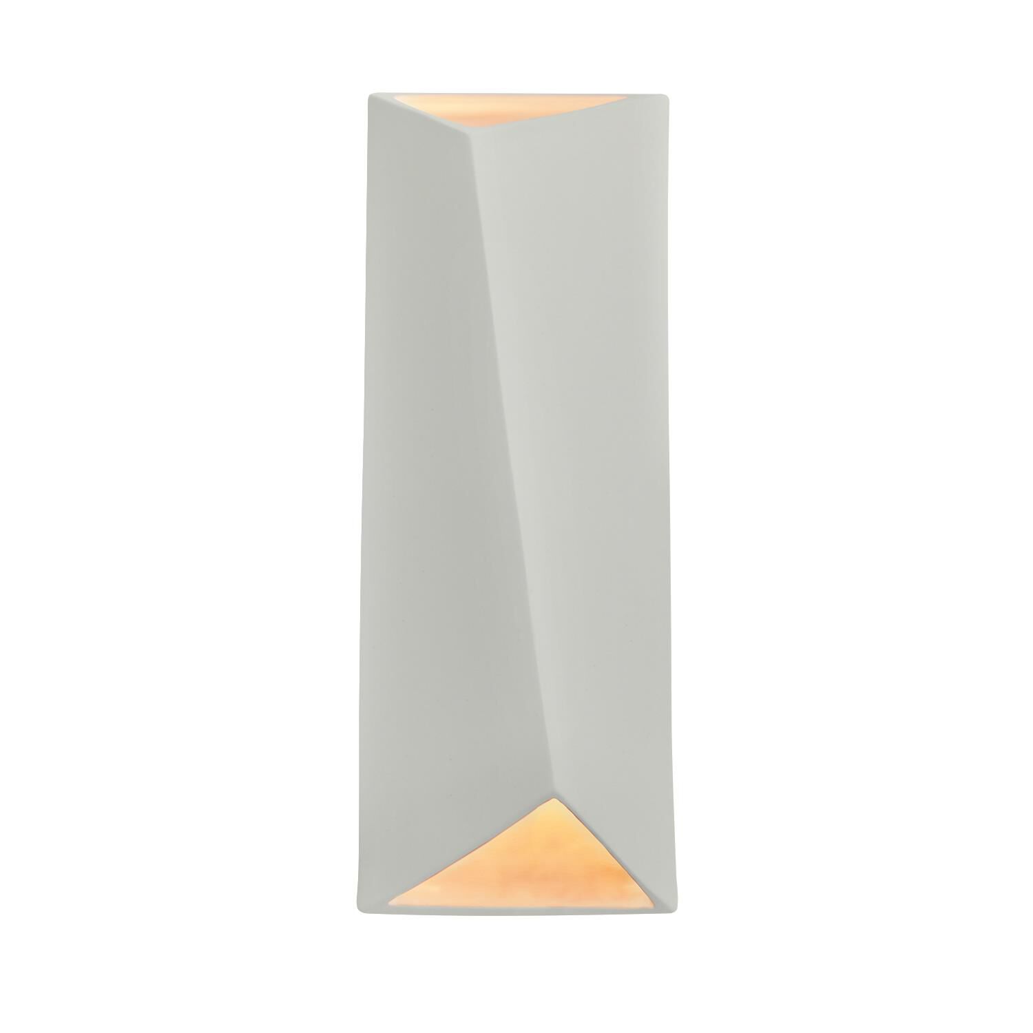 Shown in Matte White - Champagne Gold Internal finish and Shape - Diagonal accent