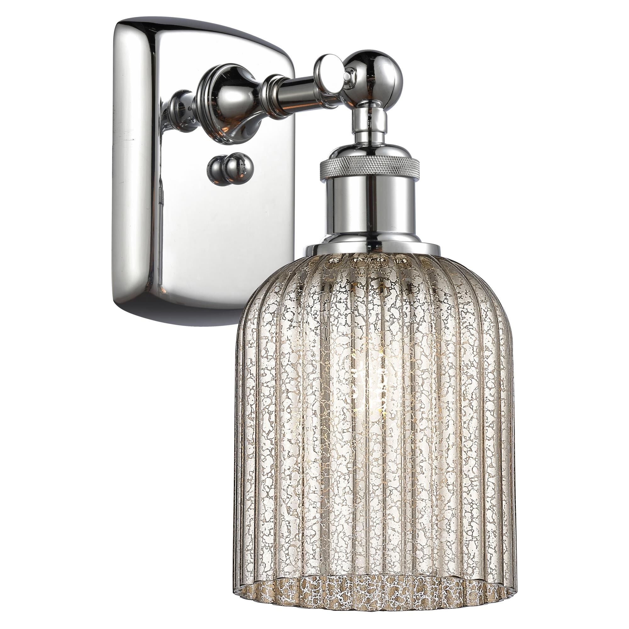 Shown in Polished Chrome finish and Mercury shade