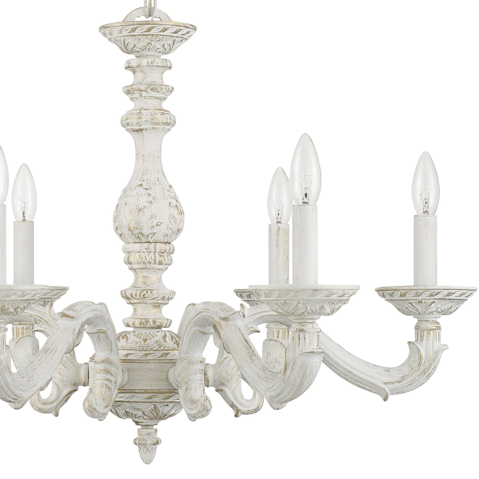 Paris Market 28 Inch 6 Light Chandelier by Crystorama