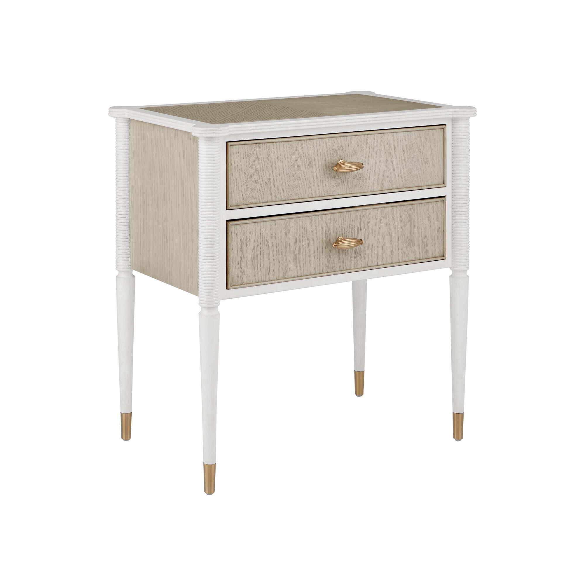 Shown in Off White/Fog/Brass finish