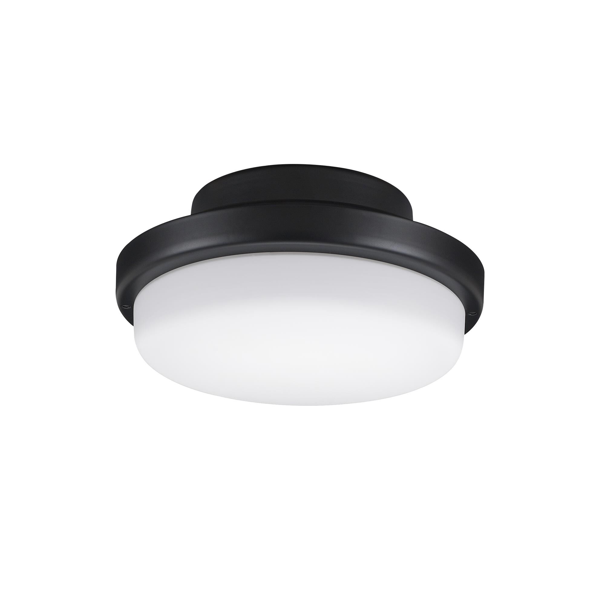 Shown in Black finish and Opal Frosted glass