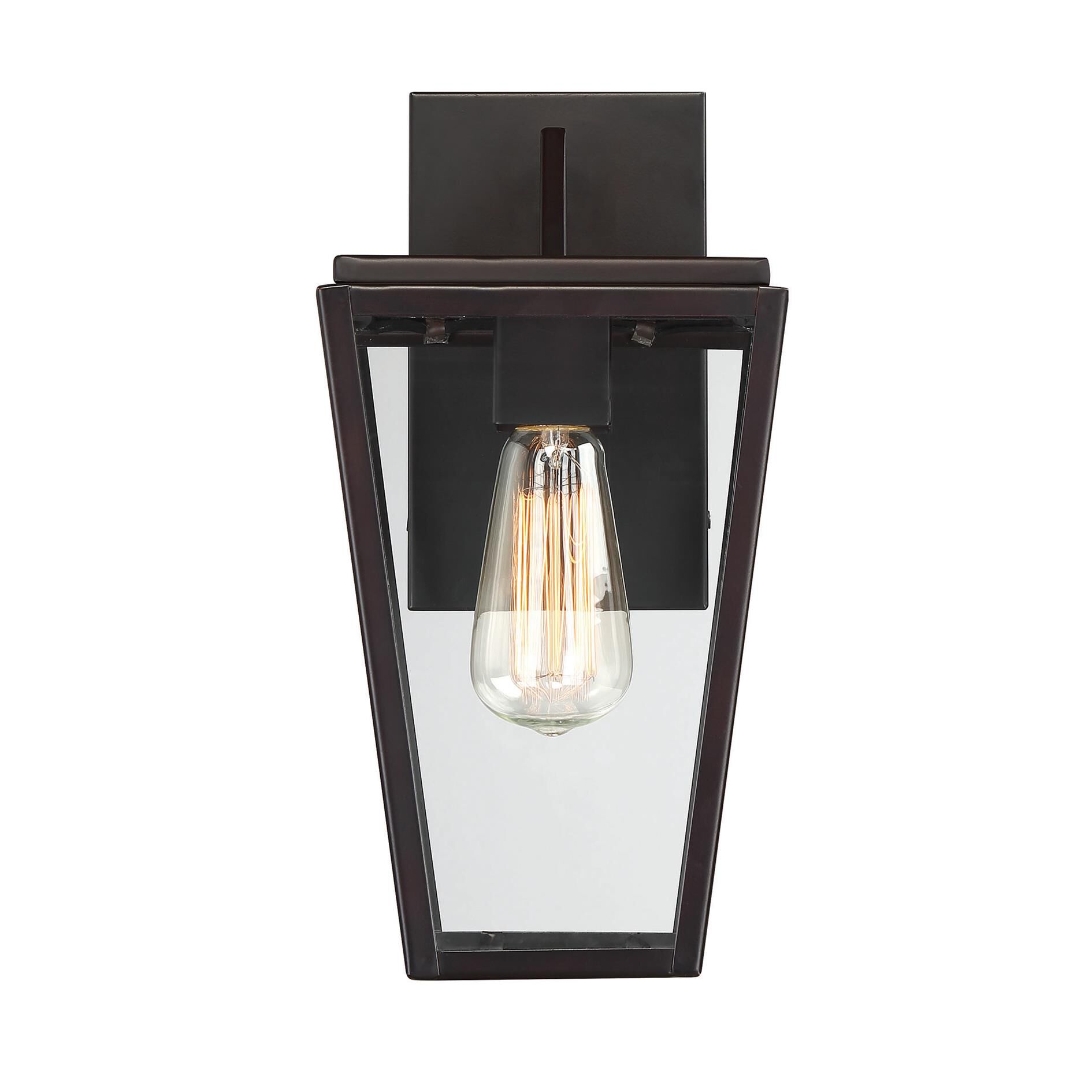 Shown in English Bronze finish and Clear glass