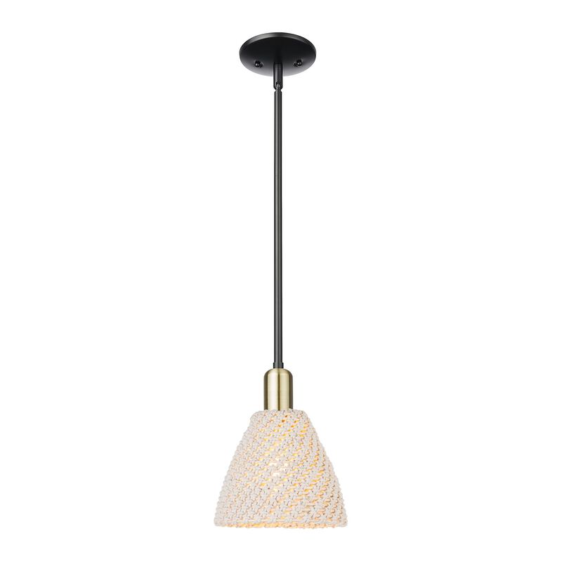 Bruno Marashlian Natural Ballston Dome 8 Inch Mini Pendant by Innovations Lighting