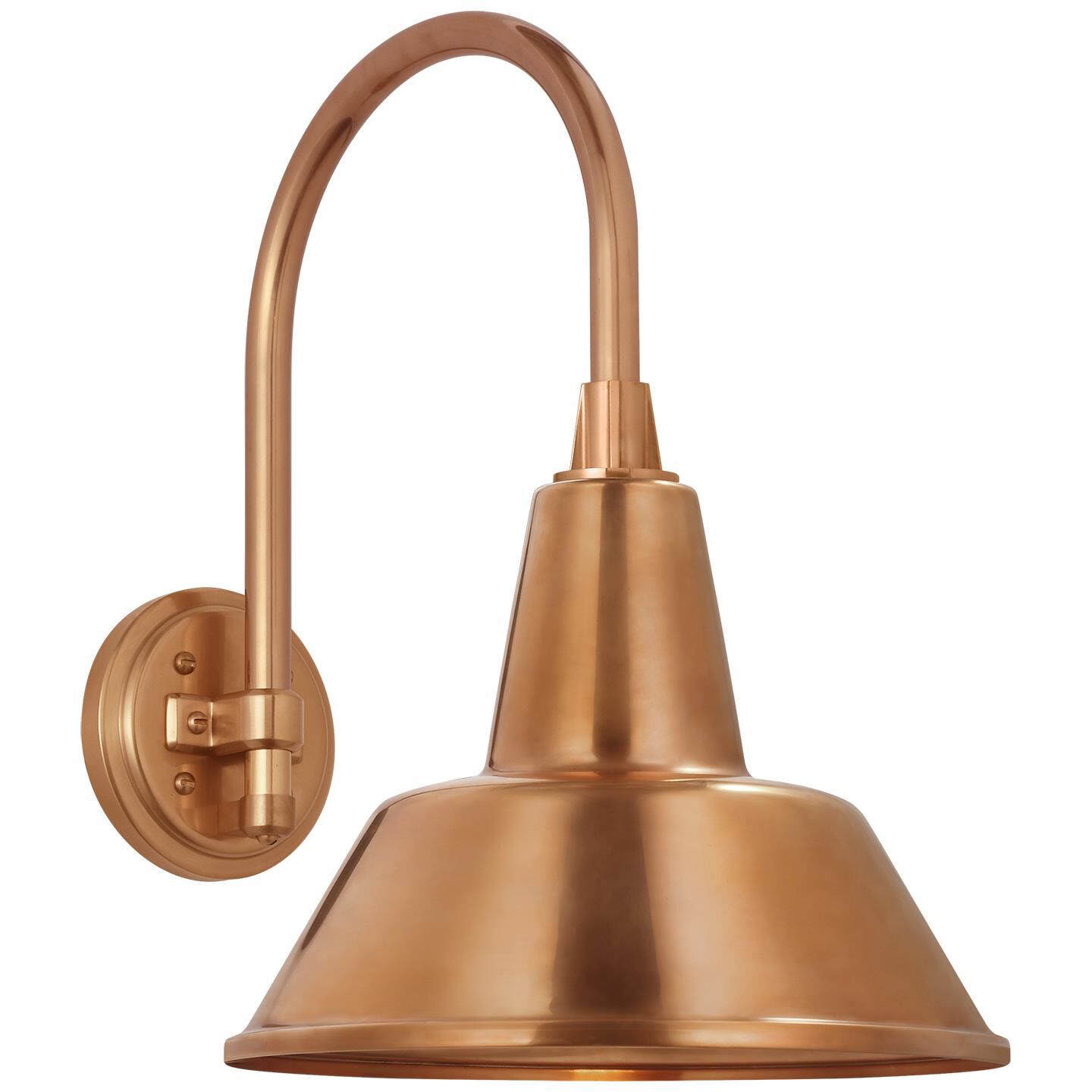 Shown in Soft Copper finish and Soft Copper Bowers shade