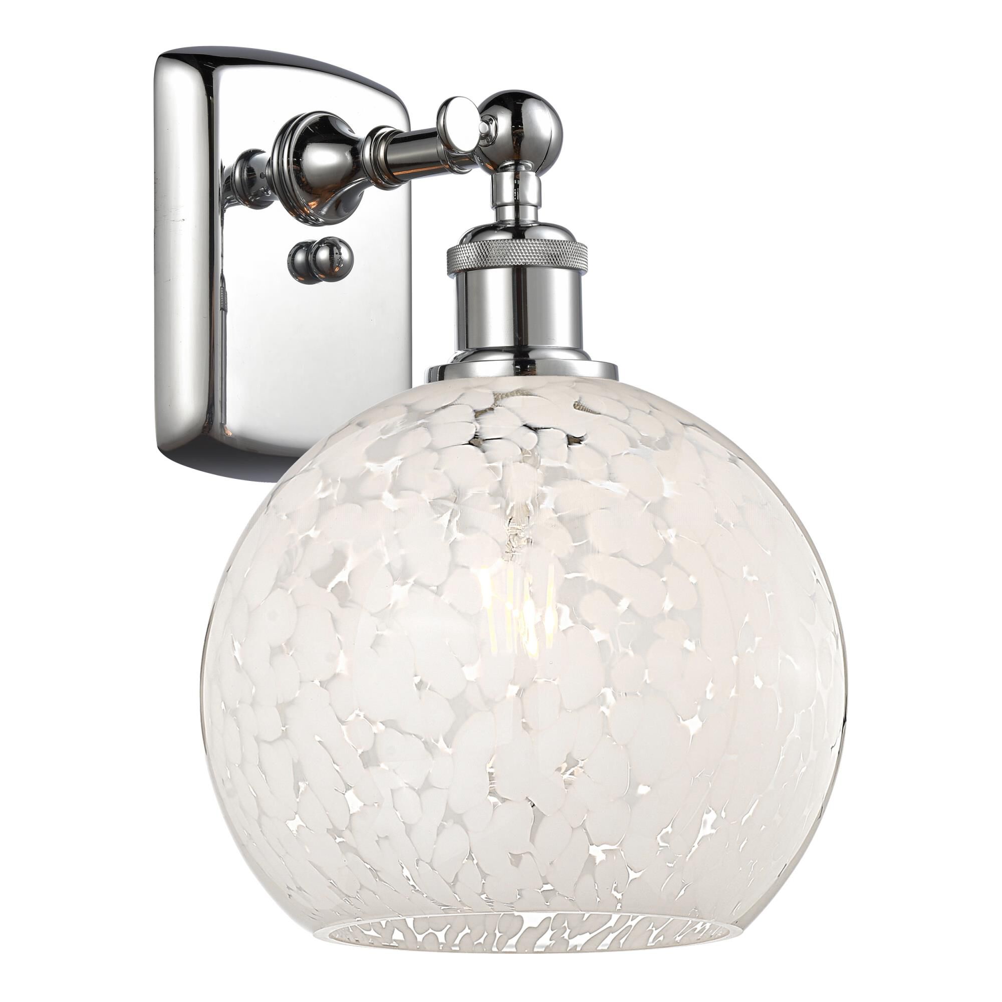 Bruno Marashlian White Mouchette 8 Inch Wall Sconce by Innovations Lighting