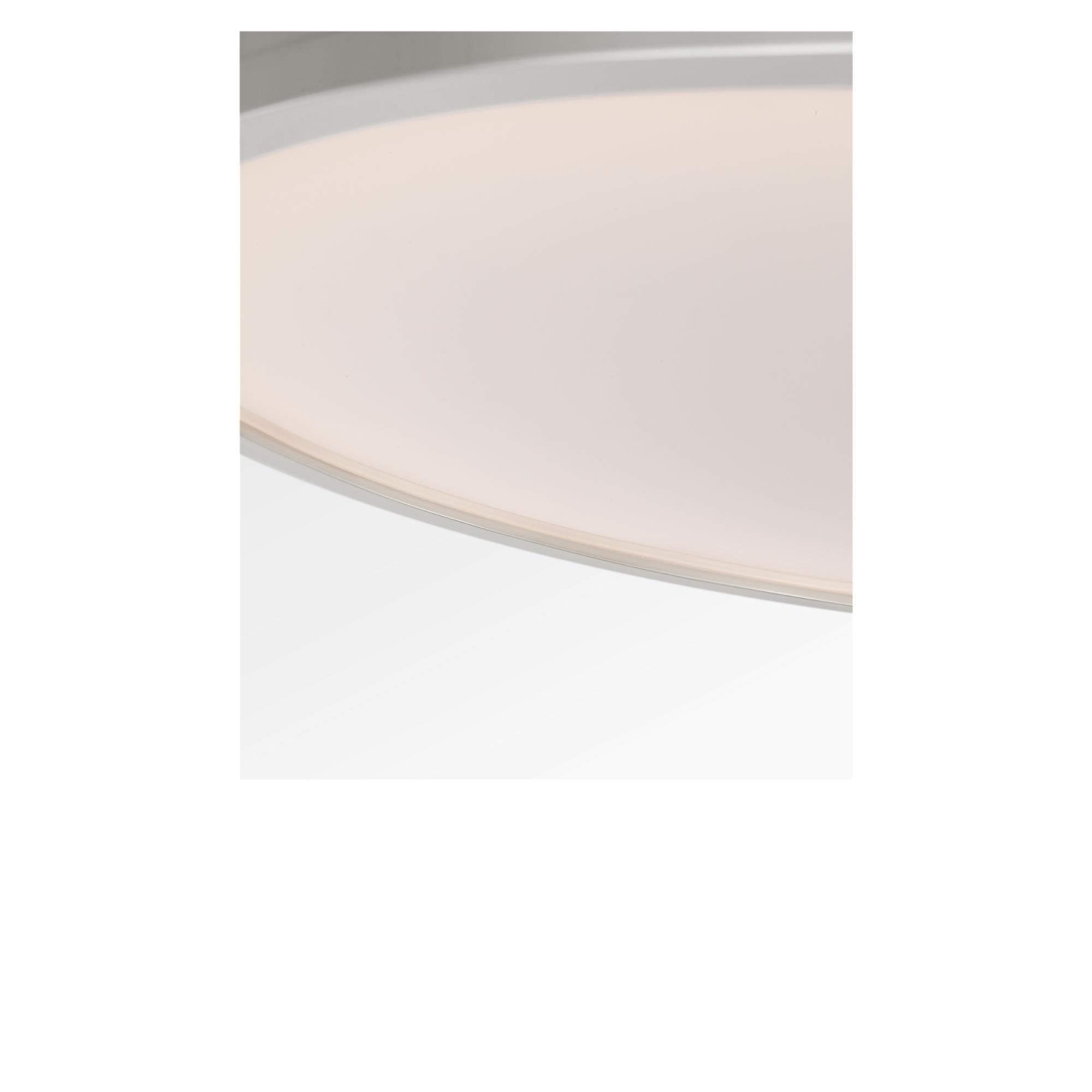 Shown in Polished Nickel finish and White glass