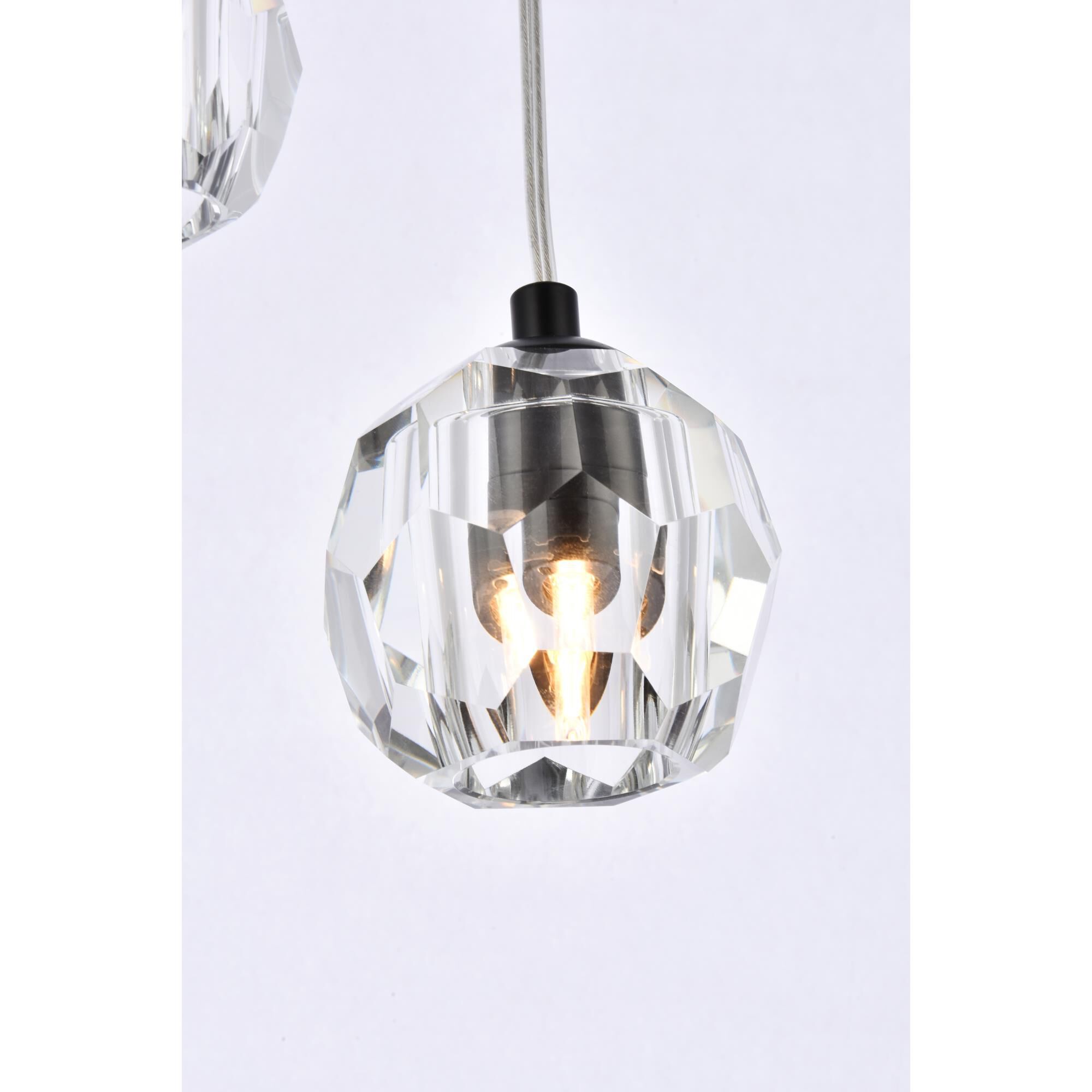 Eren 11 Inch 10 Light LED Multi Light Pendant by Elegant Lighting