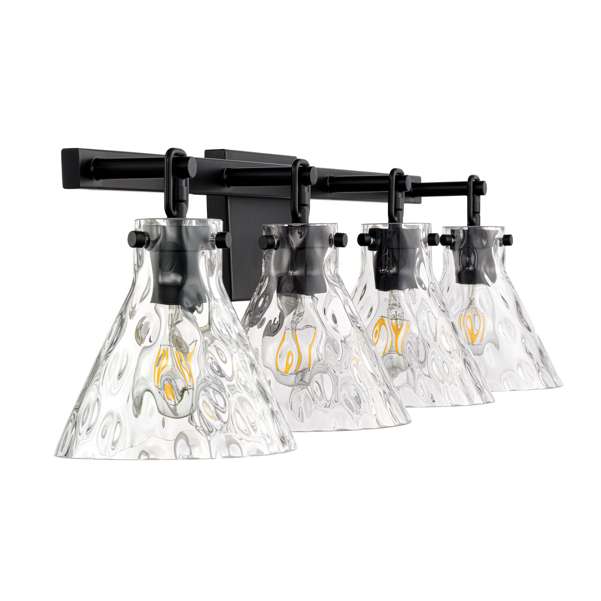 Shown in Matte Black finish and Clear Water glass