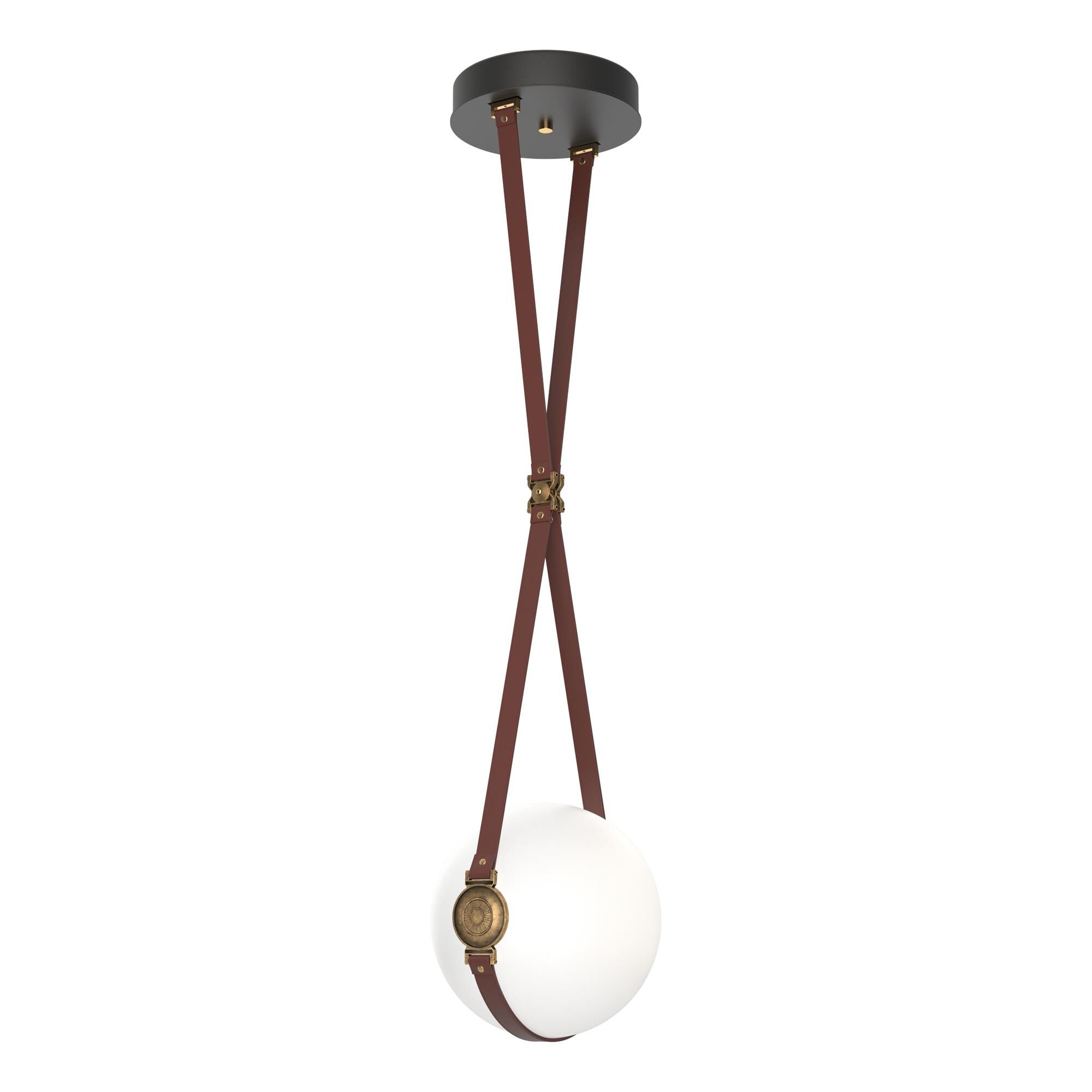 Shown in Black finish and Opal glass and Antique Brass accent