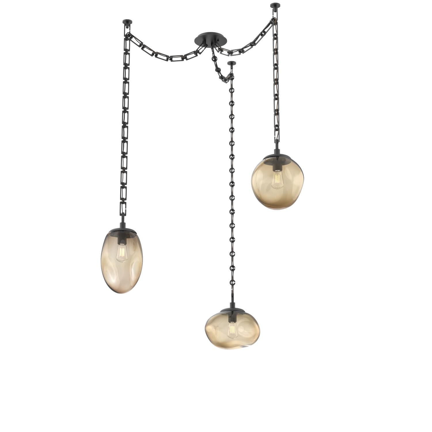 Levi Wilson Cosmos 17 Inch Multi Pendant Light by Hammerton Studio