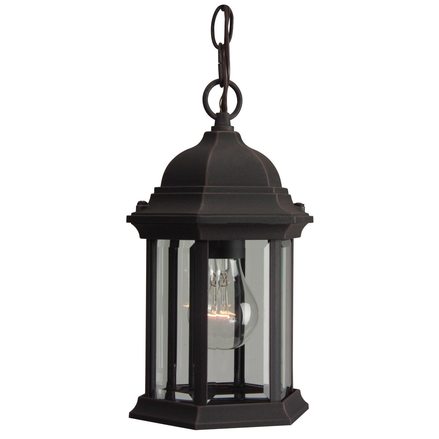 Hex Style 11 Inch Tall 1 Light Outdoor Hanging Lantern by Craftmade