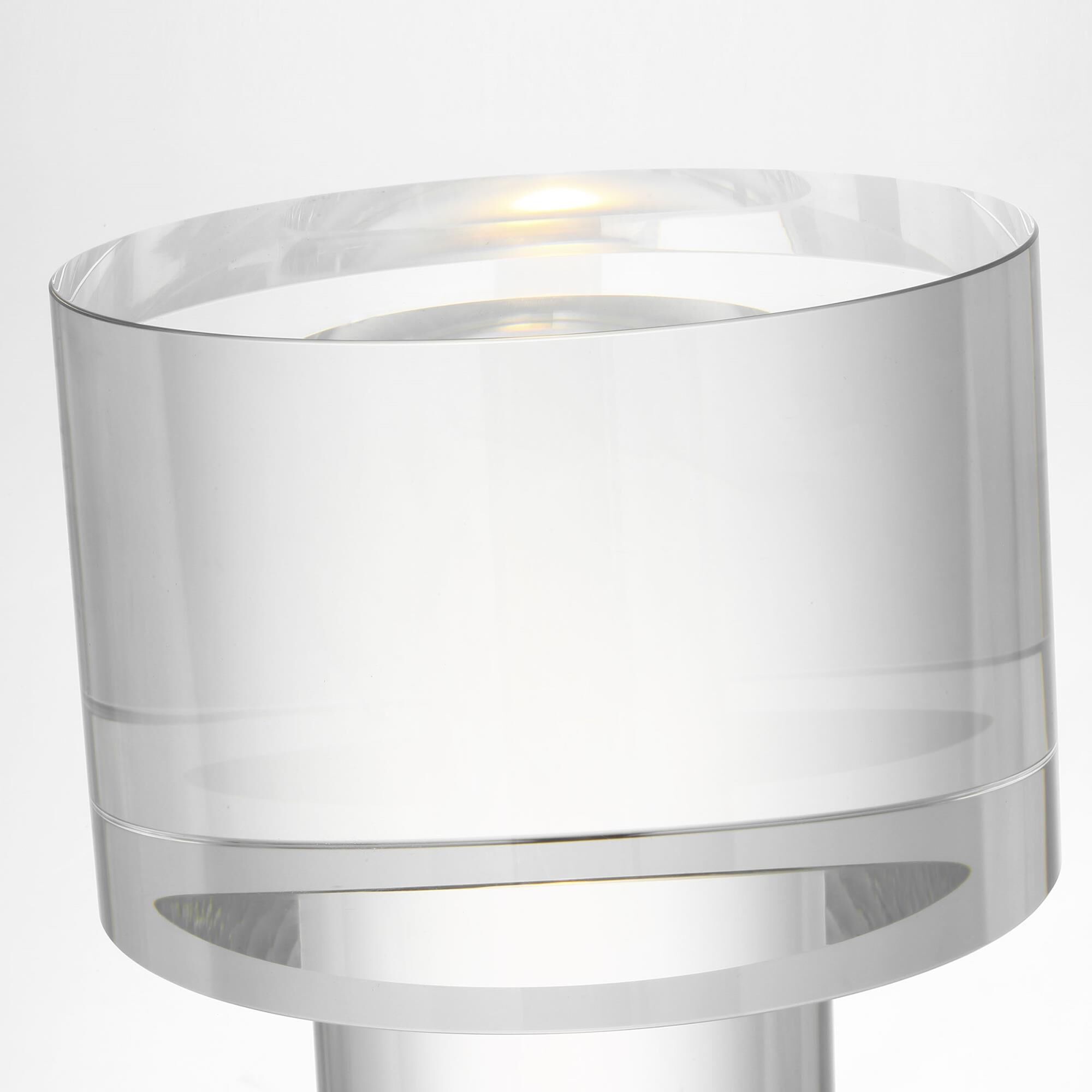 Shown in Bronze finish and Crystal glass