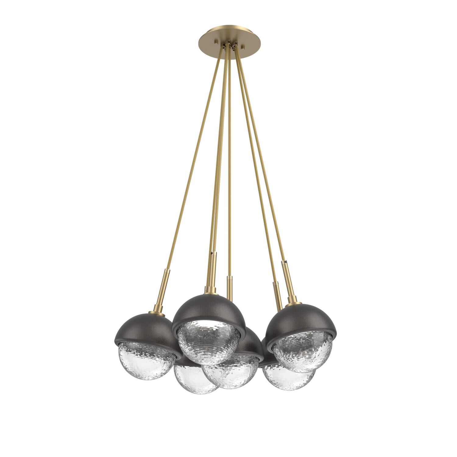Levi Wilson Cabochon 19 Inch Multi Pendant Light by Hammerton Studio
