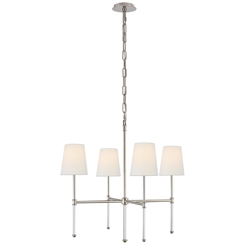 Suzanne Kasler Camille 27 Inch 4 Light Chandelier by Visual Comfort Signature Collection