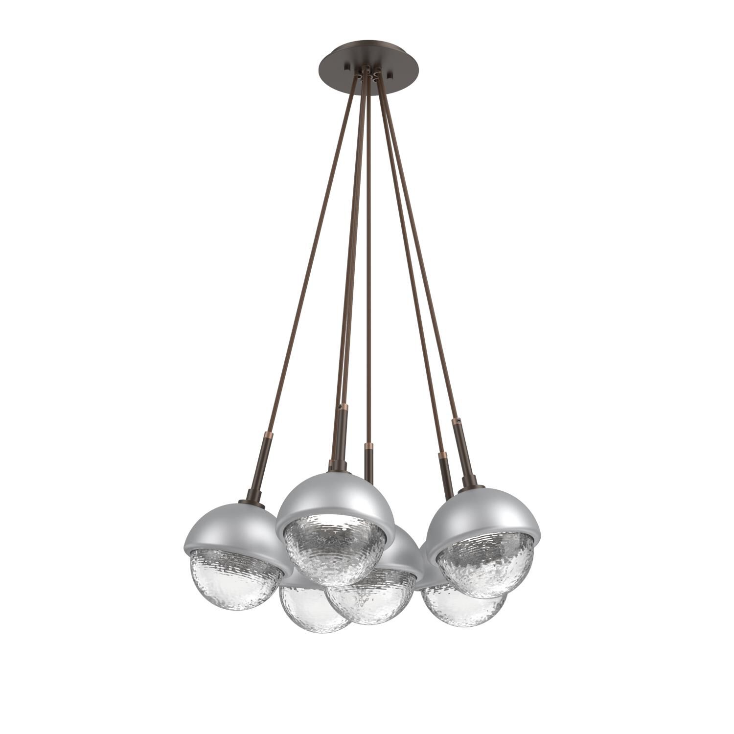 Levi Wilson Cabochon 19 Inch Multi Pendant Light by Hammerton Studio