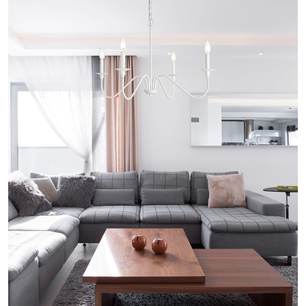 Shown in White finish