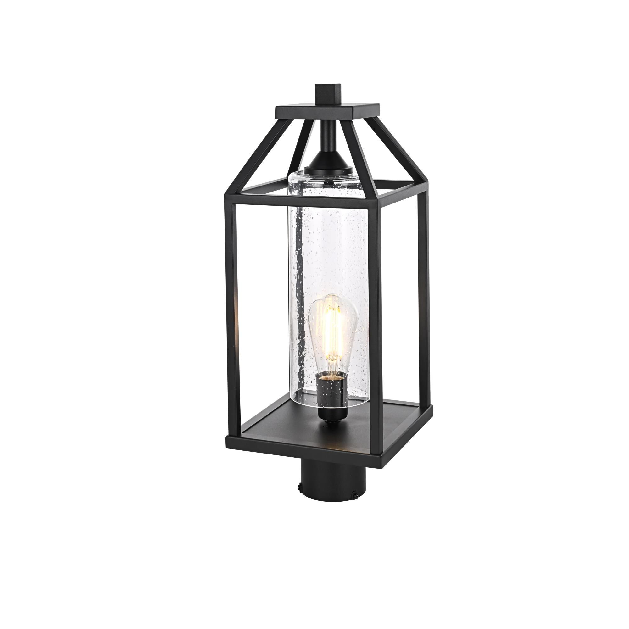 Zora 21 Inch Outdoor Post Lamp by Elegant Lighting