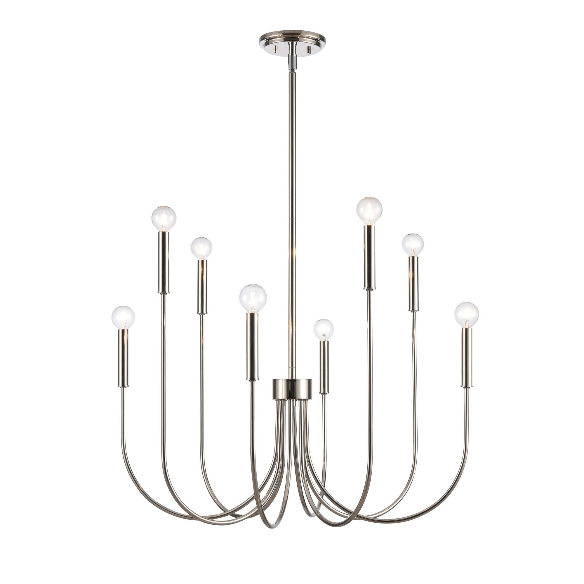 Ulla 28 Inch 8 Light Chandelier by ELK Lighting