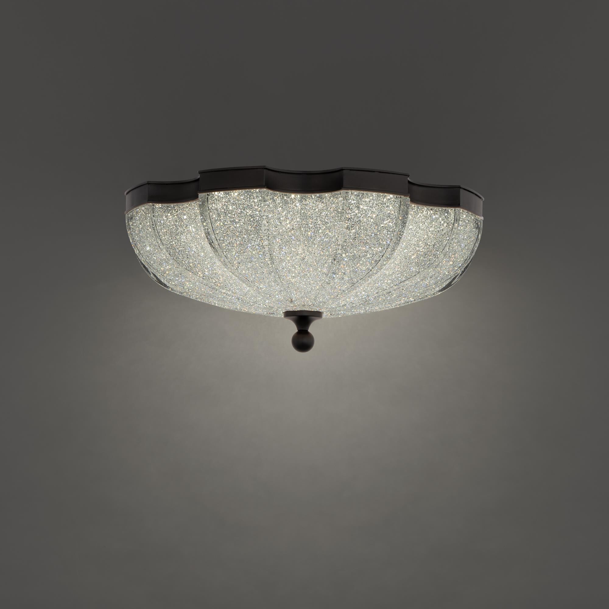 Shown in Black finish and Radiance Crystal Dust glass