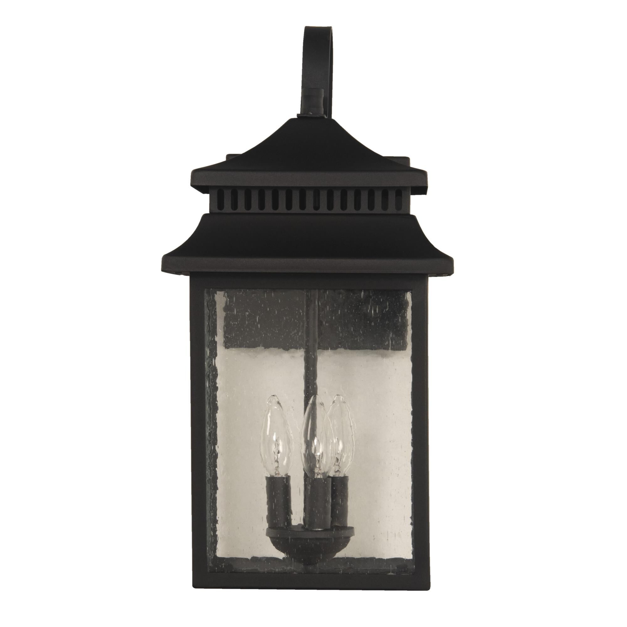 Shown in Textured Matte Black finish and Square/Rectangle glass and Square/Rectangle shade