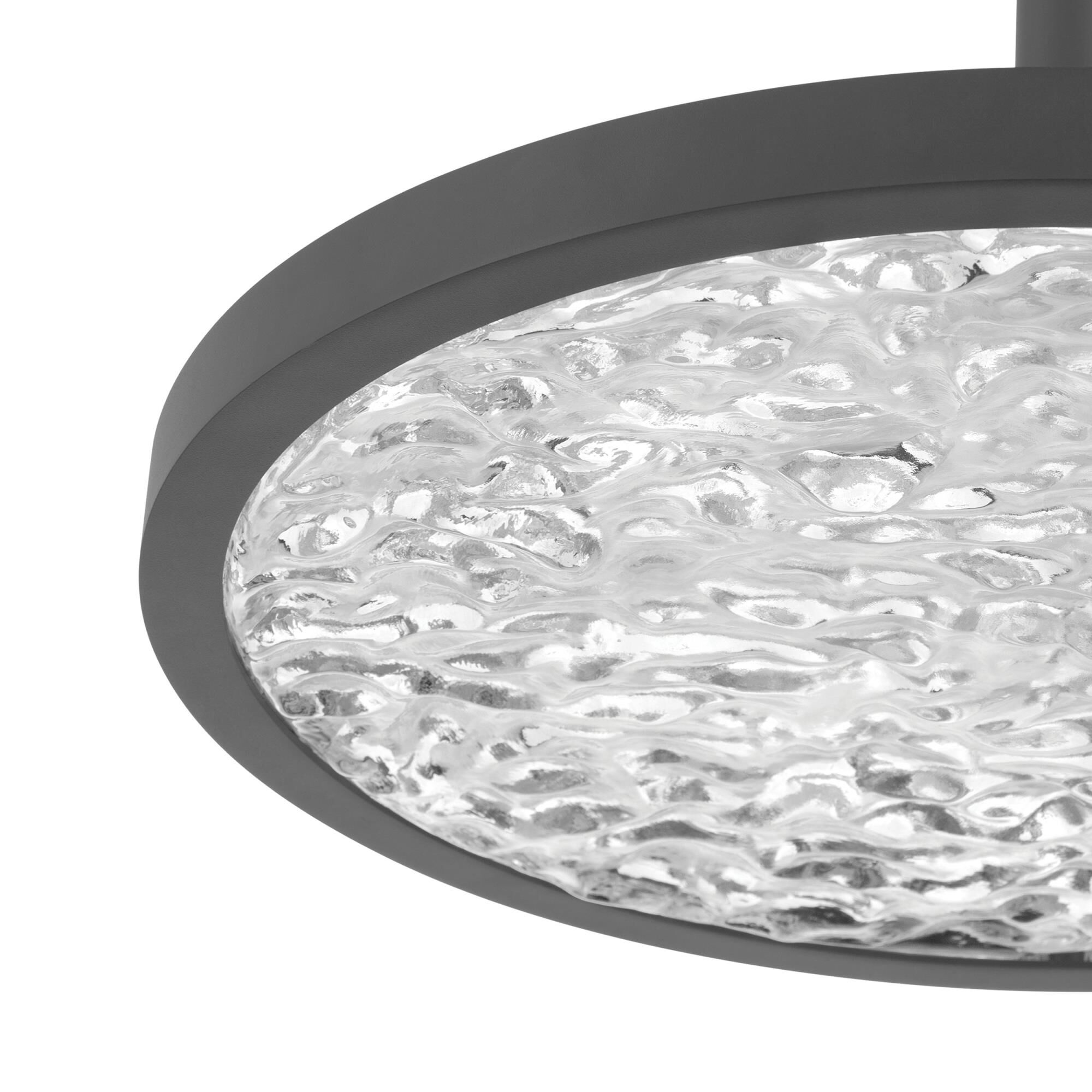 Shown in Textured Black finish and Clear Water glass