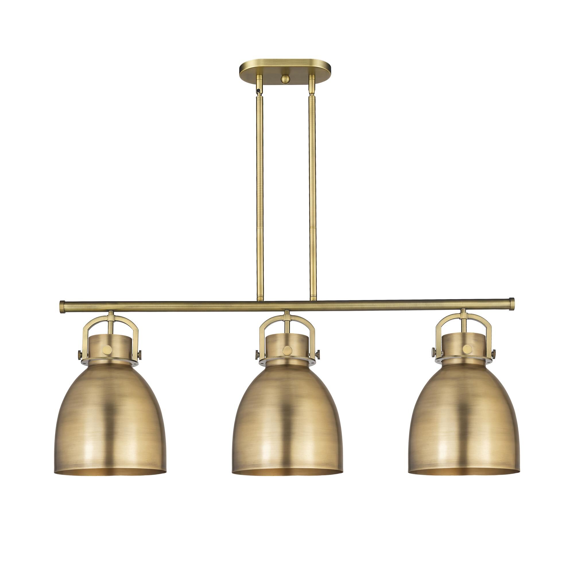 Bruno Marashlian Newton Bell 42 Inch 3 Light Linear Suspension Light by Innovations Lighting