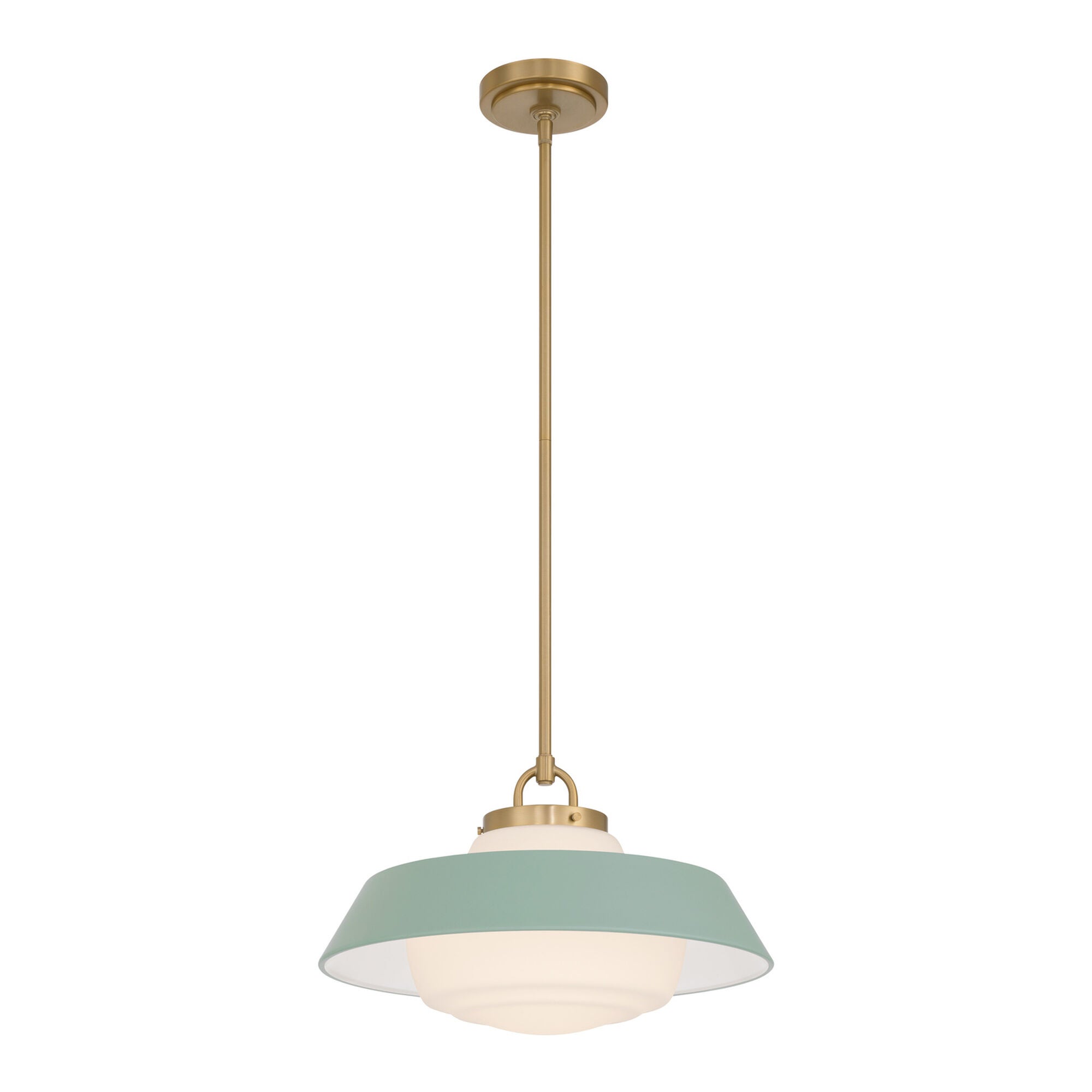 Shown in Vibrant Gold finish and Steel glass and Steel shade