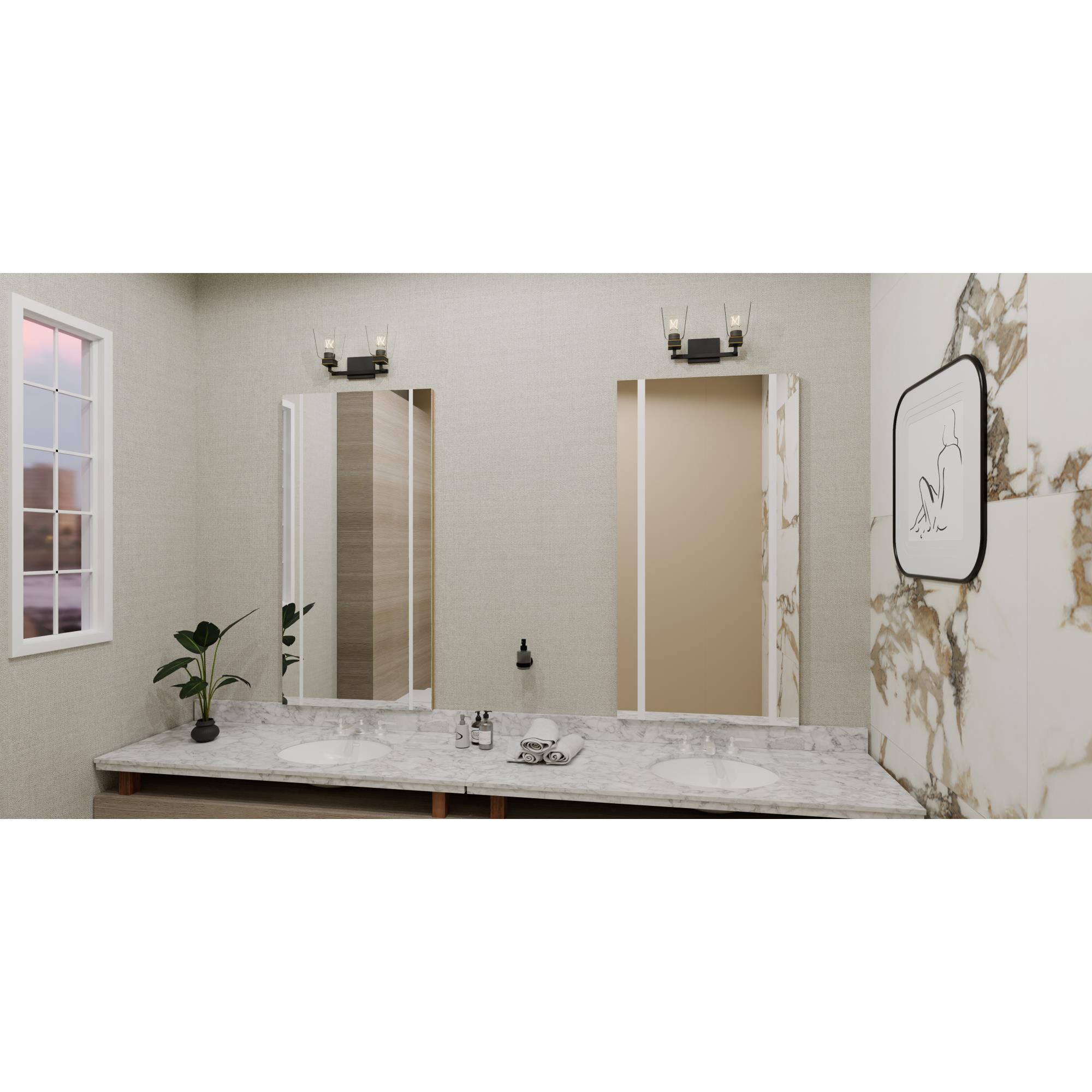 Shown in Matte Black finish and Clear glass