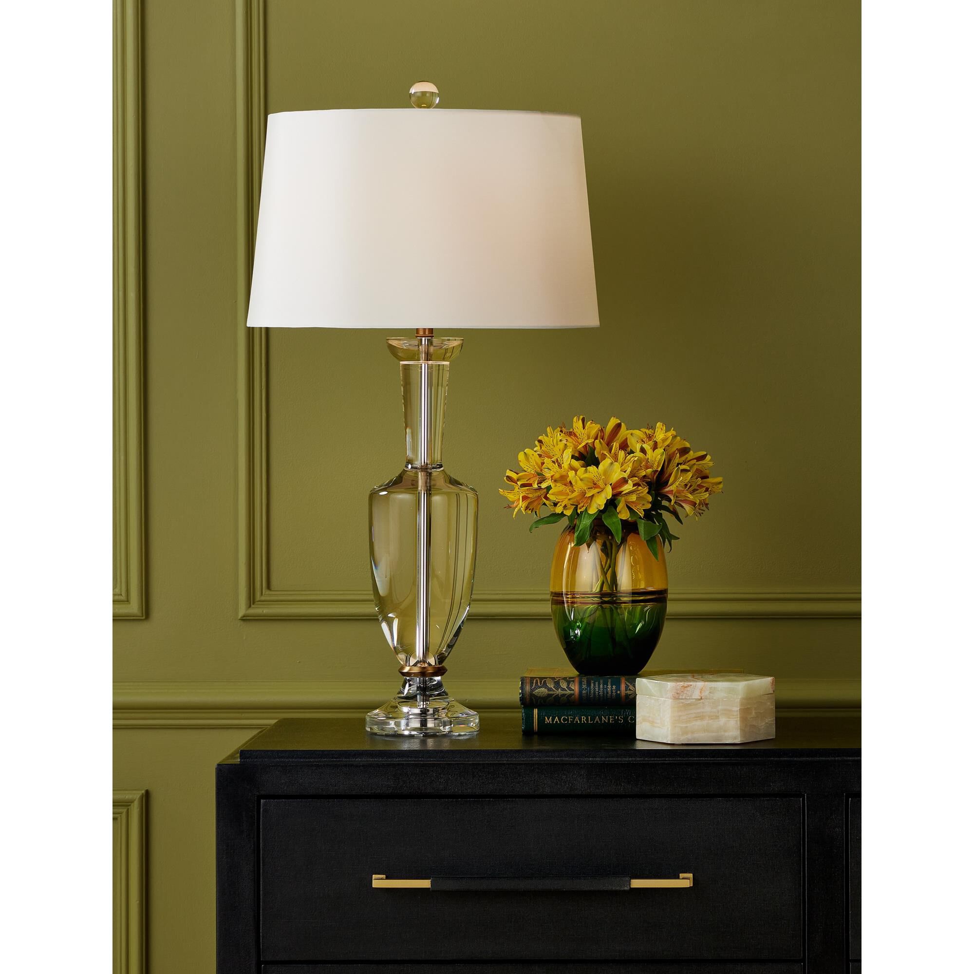 Shown in Aqua Blue, Amber and Green finish