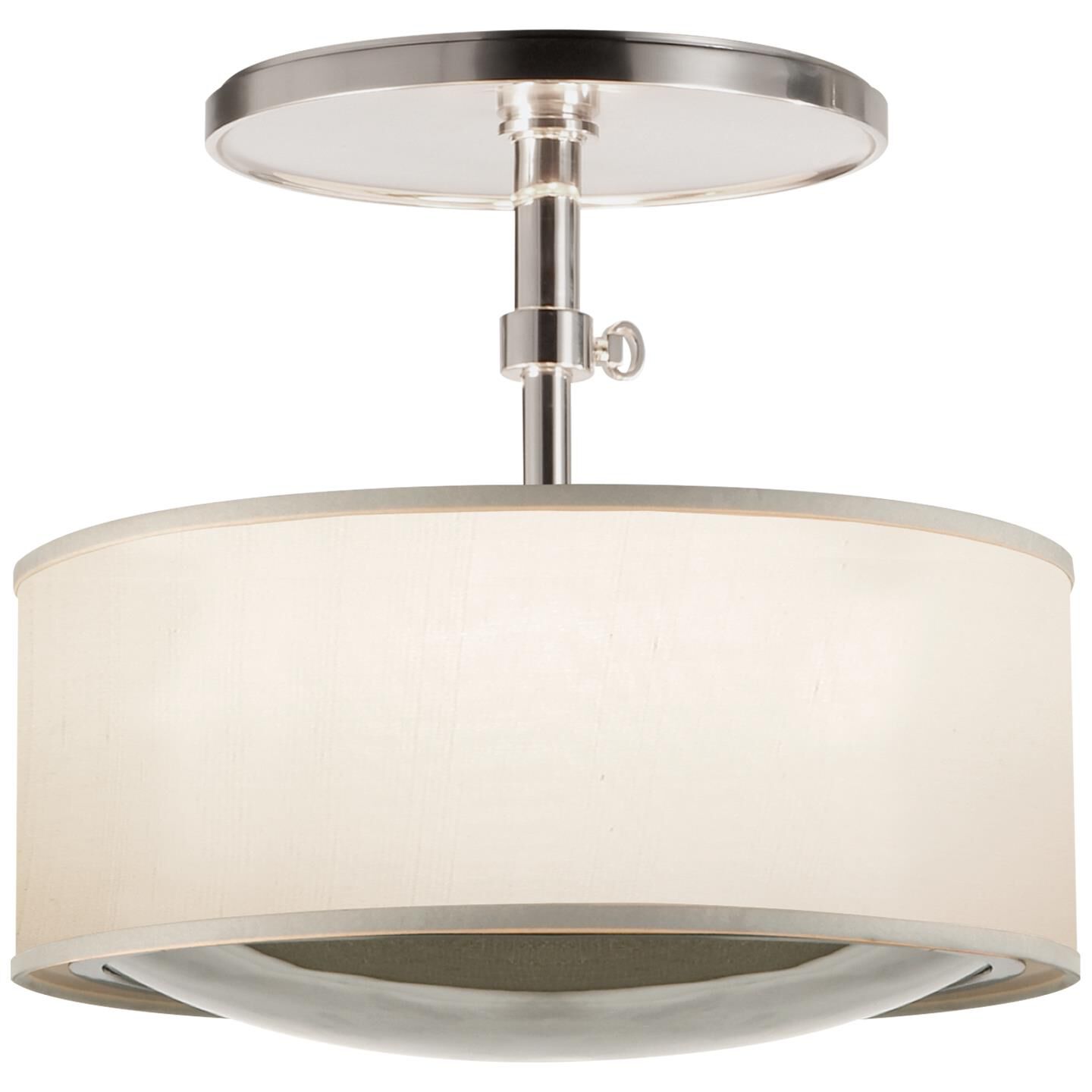 Barbara Barry Reflection 15 Inch 2 Light Semi Flush Mount by Visual Comfort Signature Collection