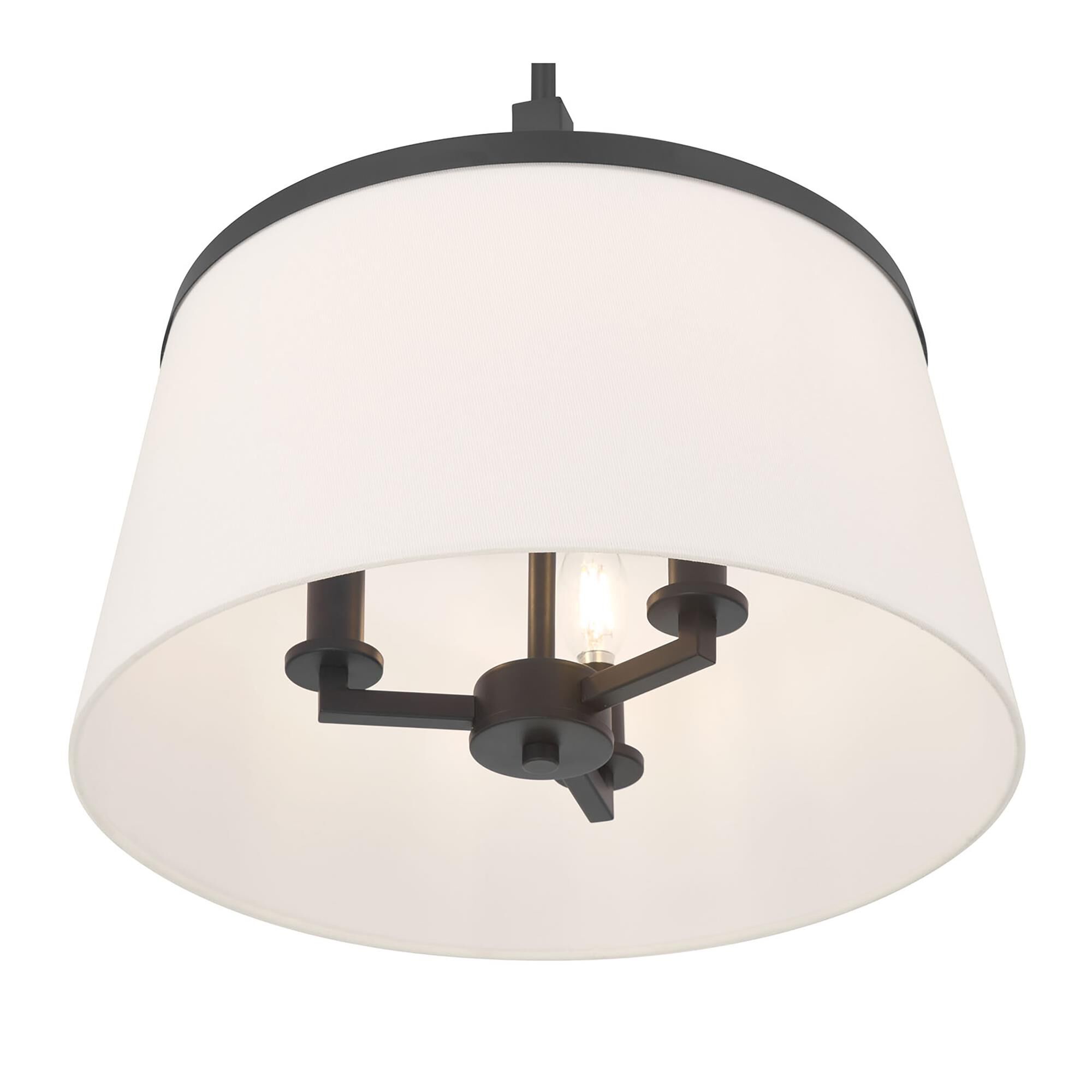 Shown in Matte Black finish and White glass