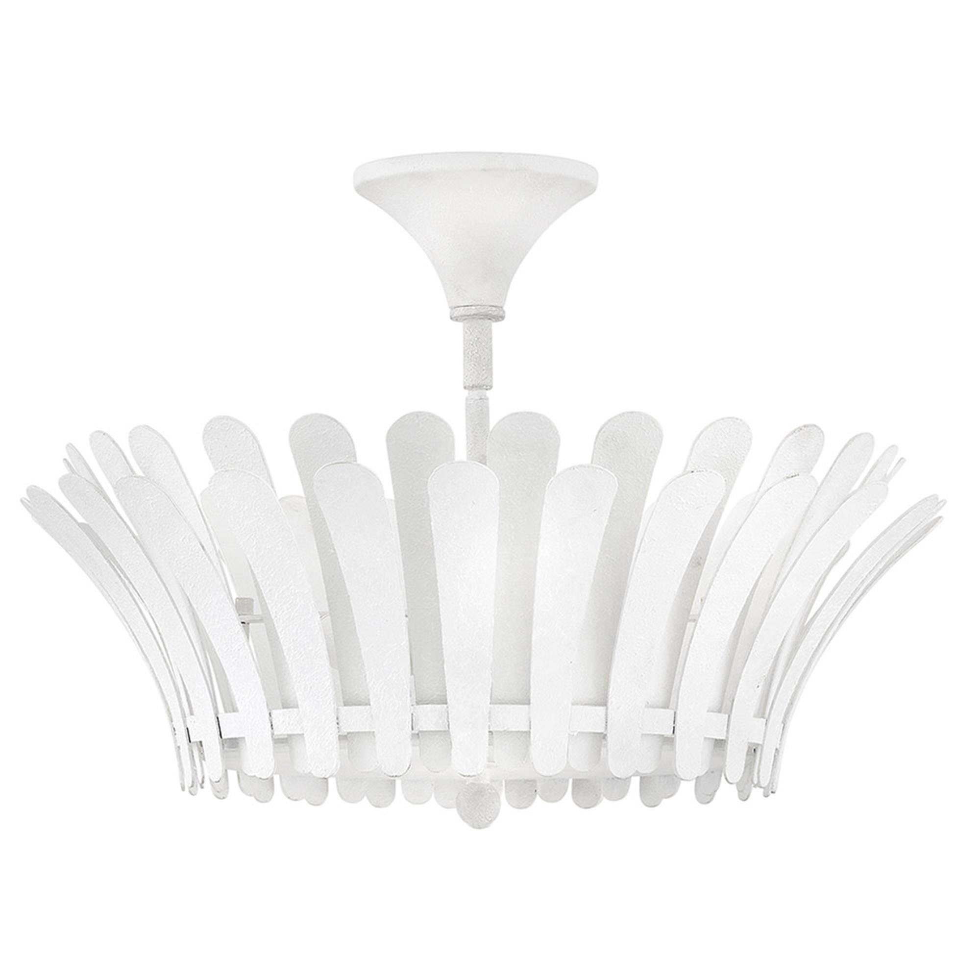 Reina 20 Inch 3 Light Semi Flush Mount,