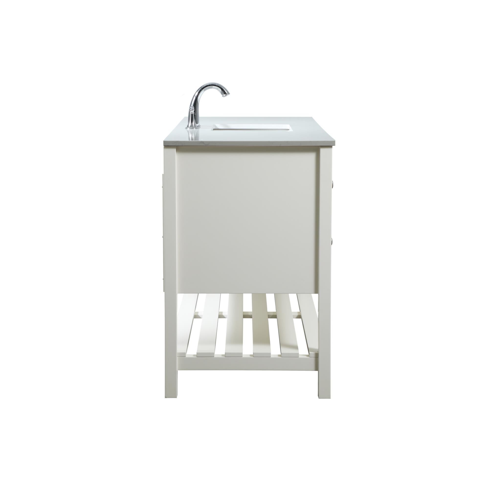 Shown in White finish