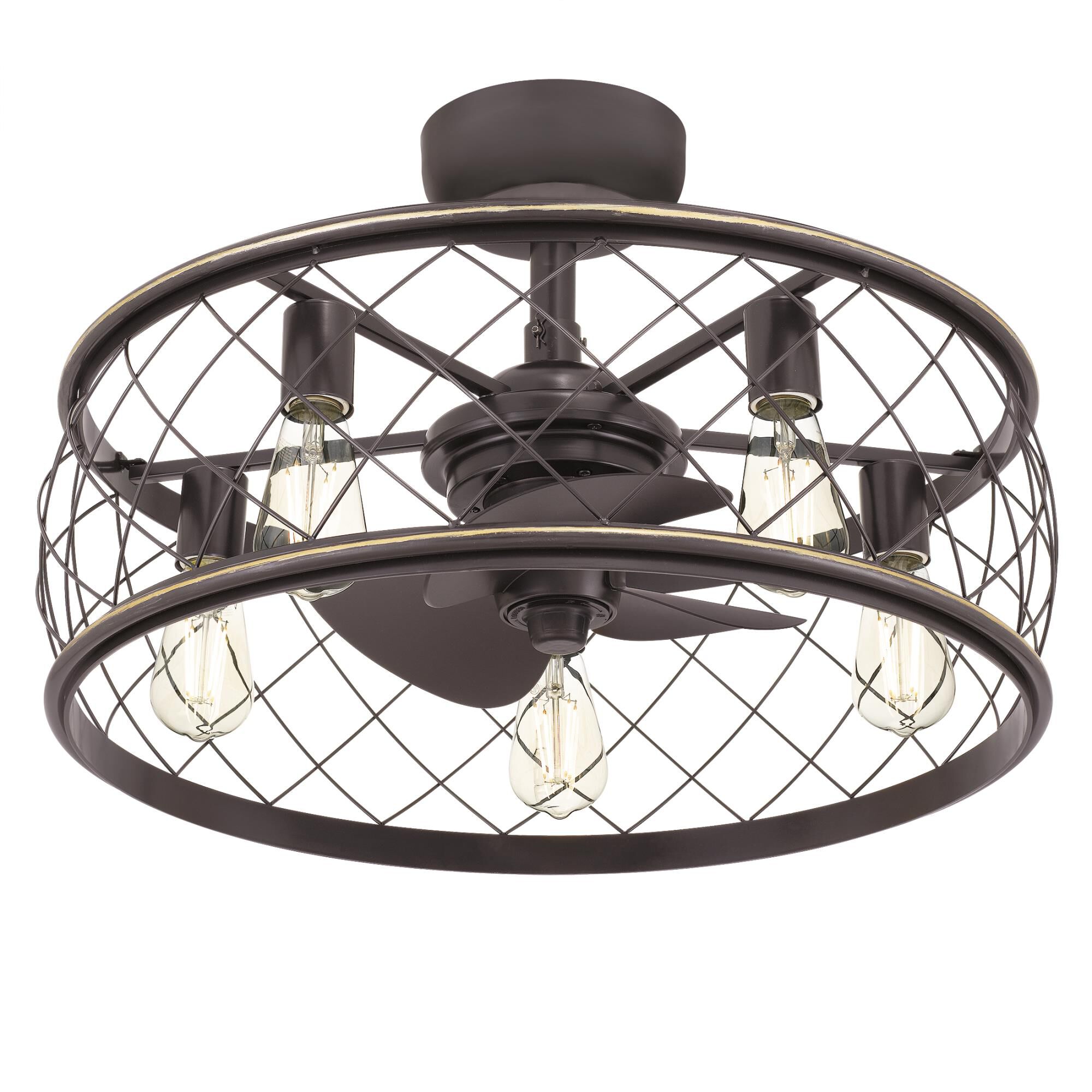 Dury 22 Inch Chandelier Ceiling Fan by Quoizel