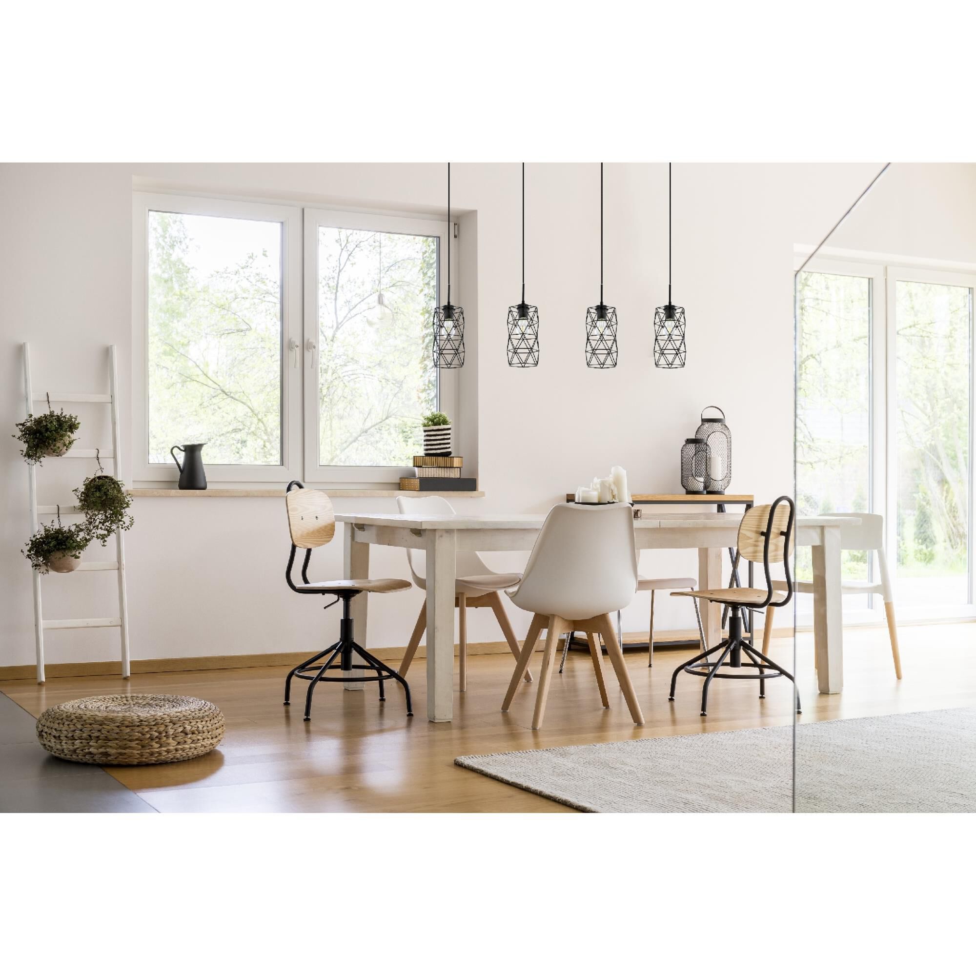 Eglo Estevau 2 41 Inch 4 Light Linear Suspension Light by Eglo Lighting