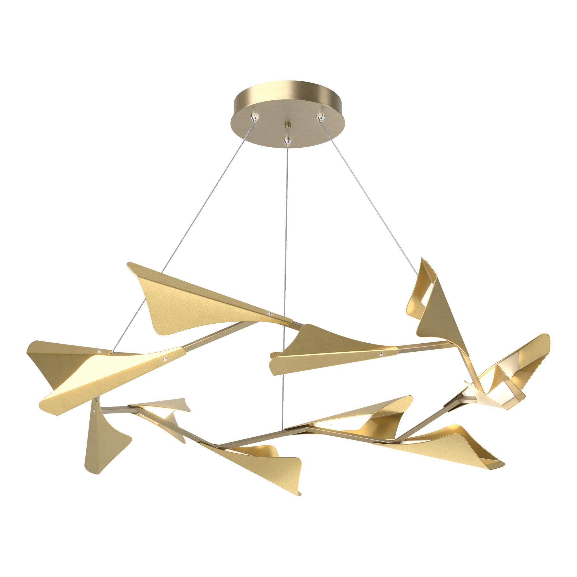 Shown in Soft Gold finish and Modern Brass accent