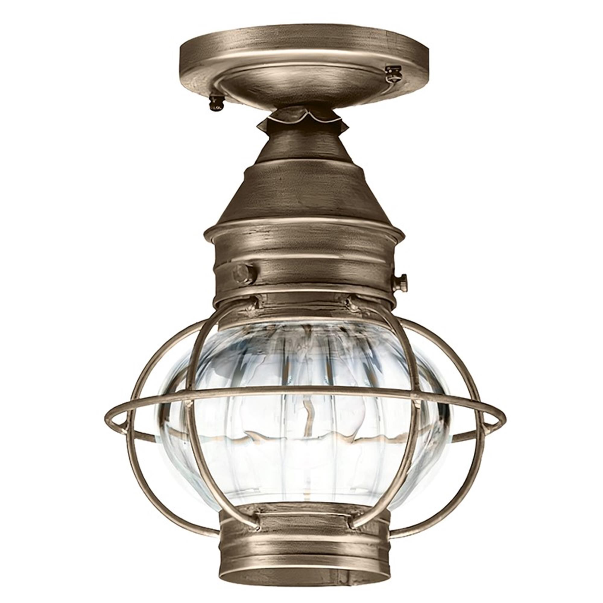 Onion 8 Inch Outdoor Flush Mount,