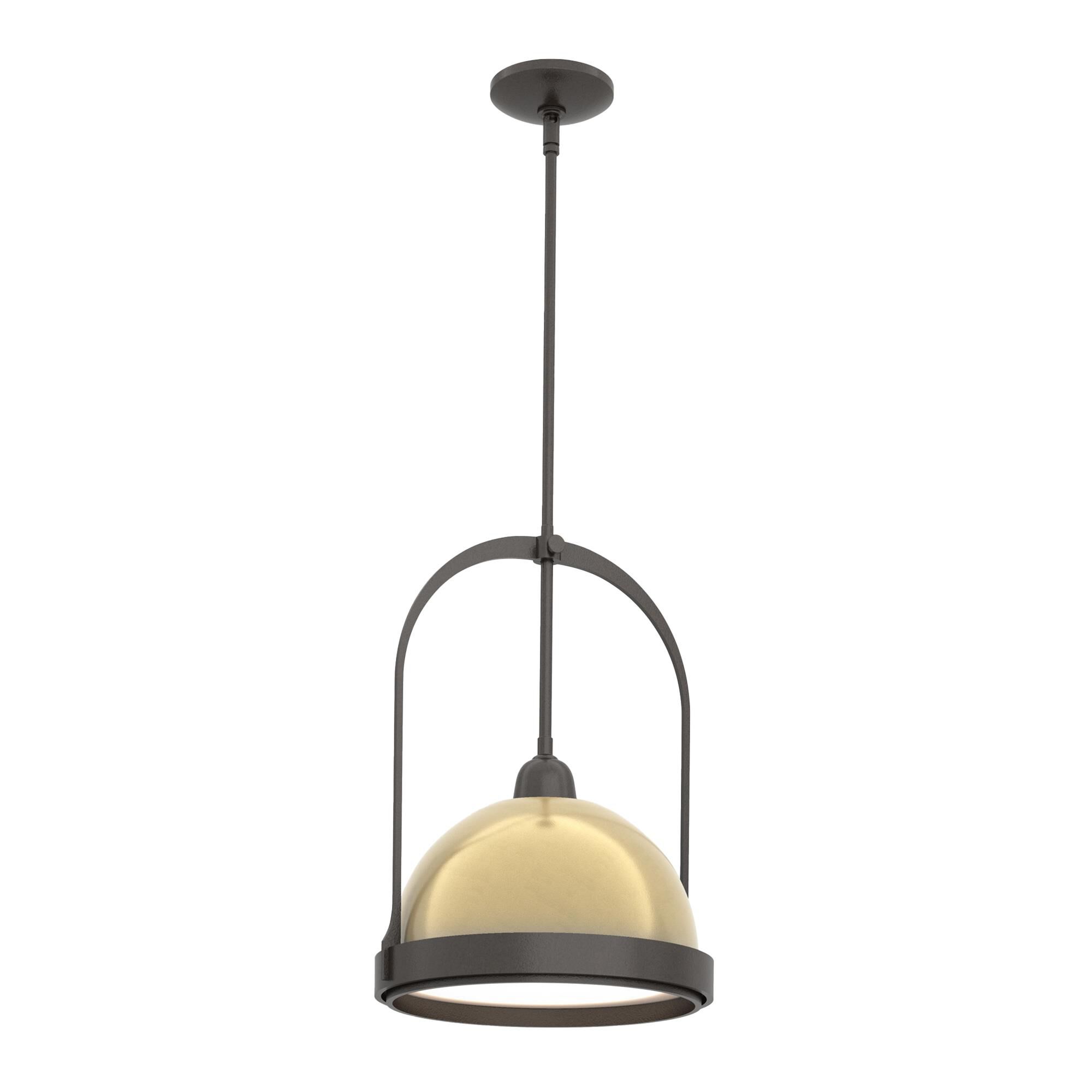 Shown in Oil Rubbed Bronze finish and Modern Brass accent