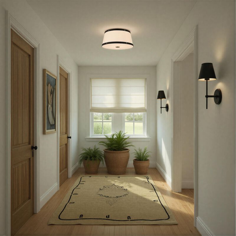 Callahan 17 Inch 3 Light Flush Mount by Crystorama